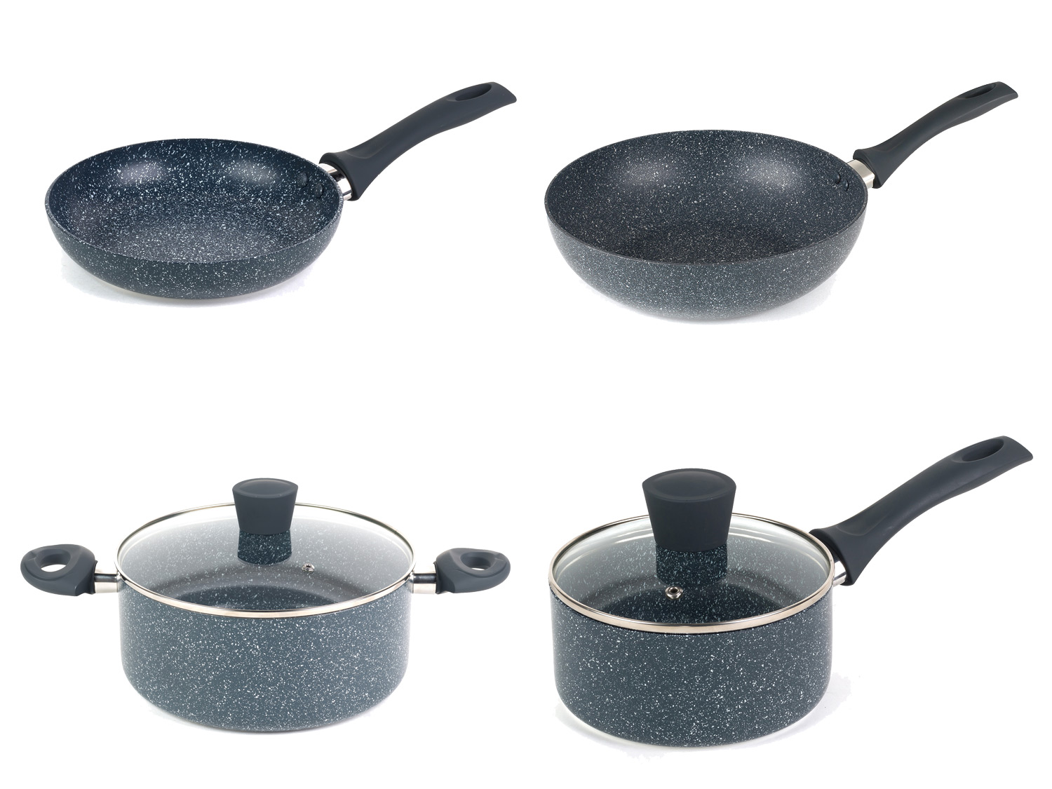 RUSSELL HOBBS Wok / Patelnia / Rondel / Garnek aluminiowy Blue Marble