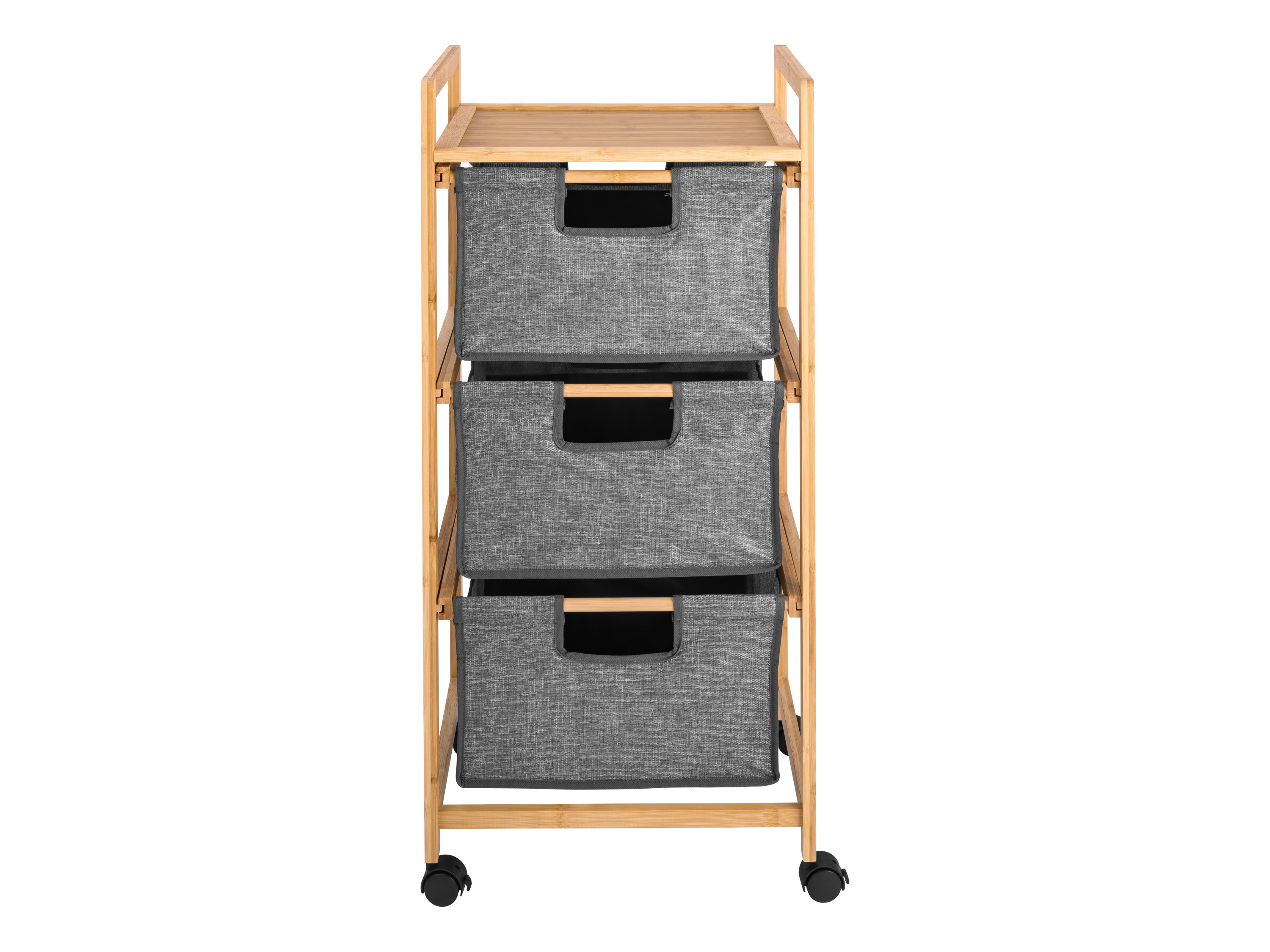 LIVARNO® Regał z 2 lub 3 koszami (Ruchoma półka 3 przegródki bambusowe)
