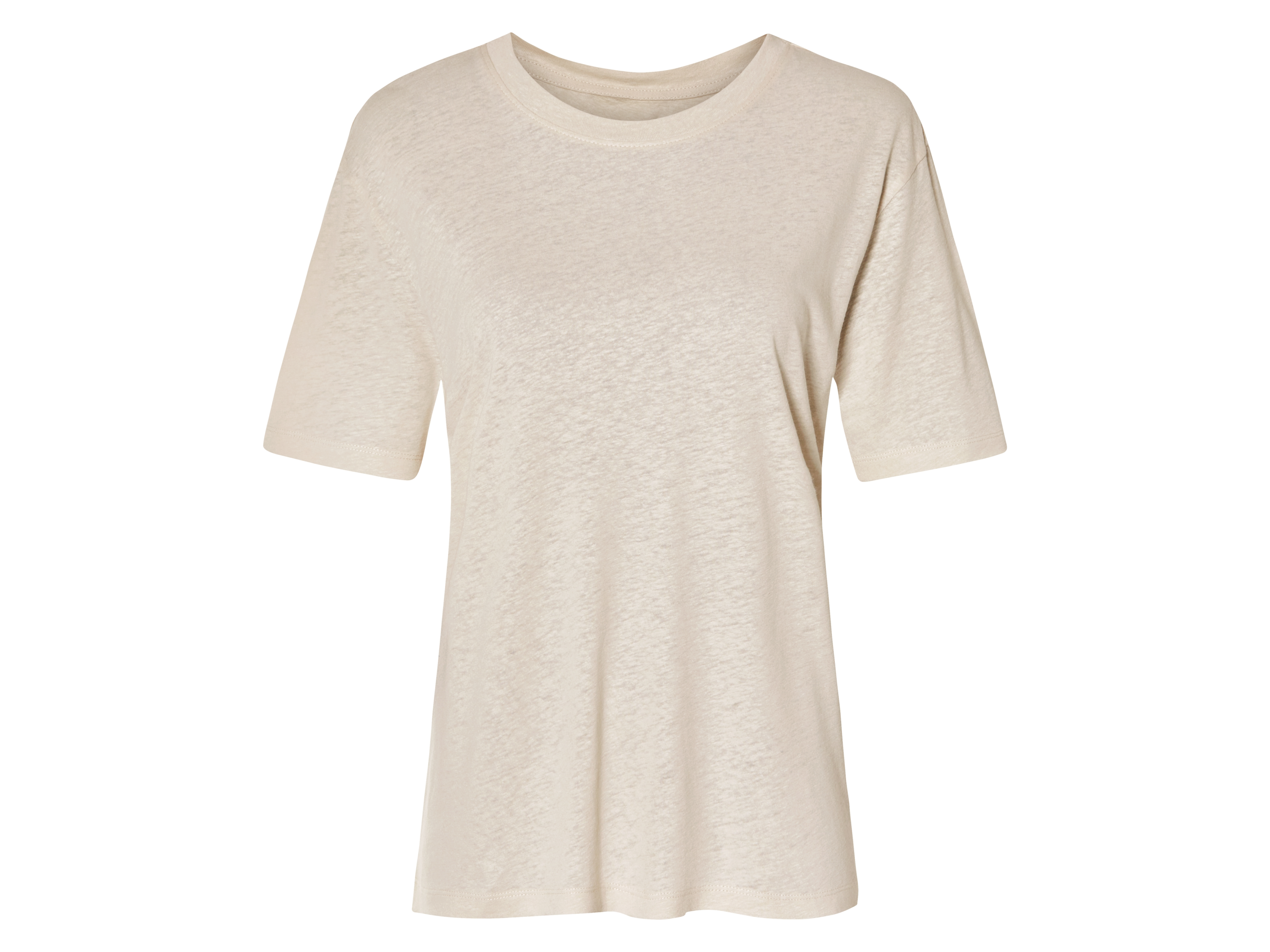 ESMARA® T-shirt damski z lnem i wiskozą  