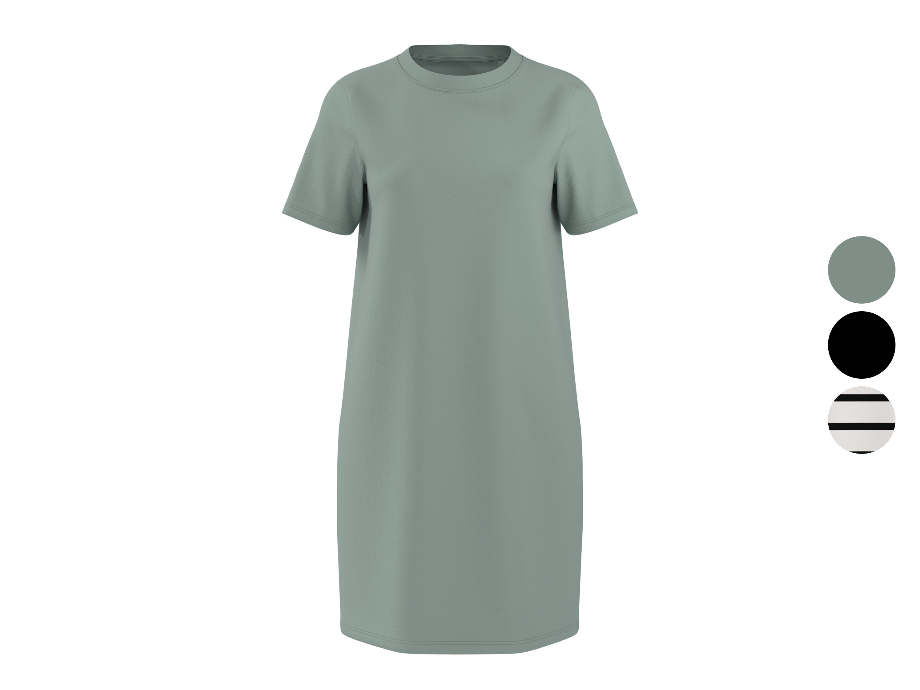 ESMARA® Sukienka t-shirtowa damska z biobawełny