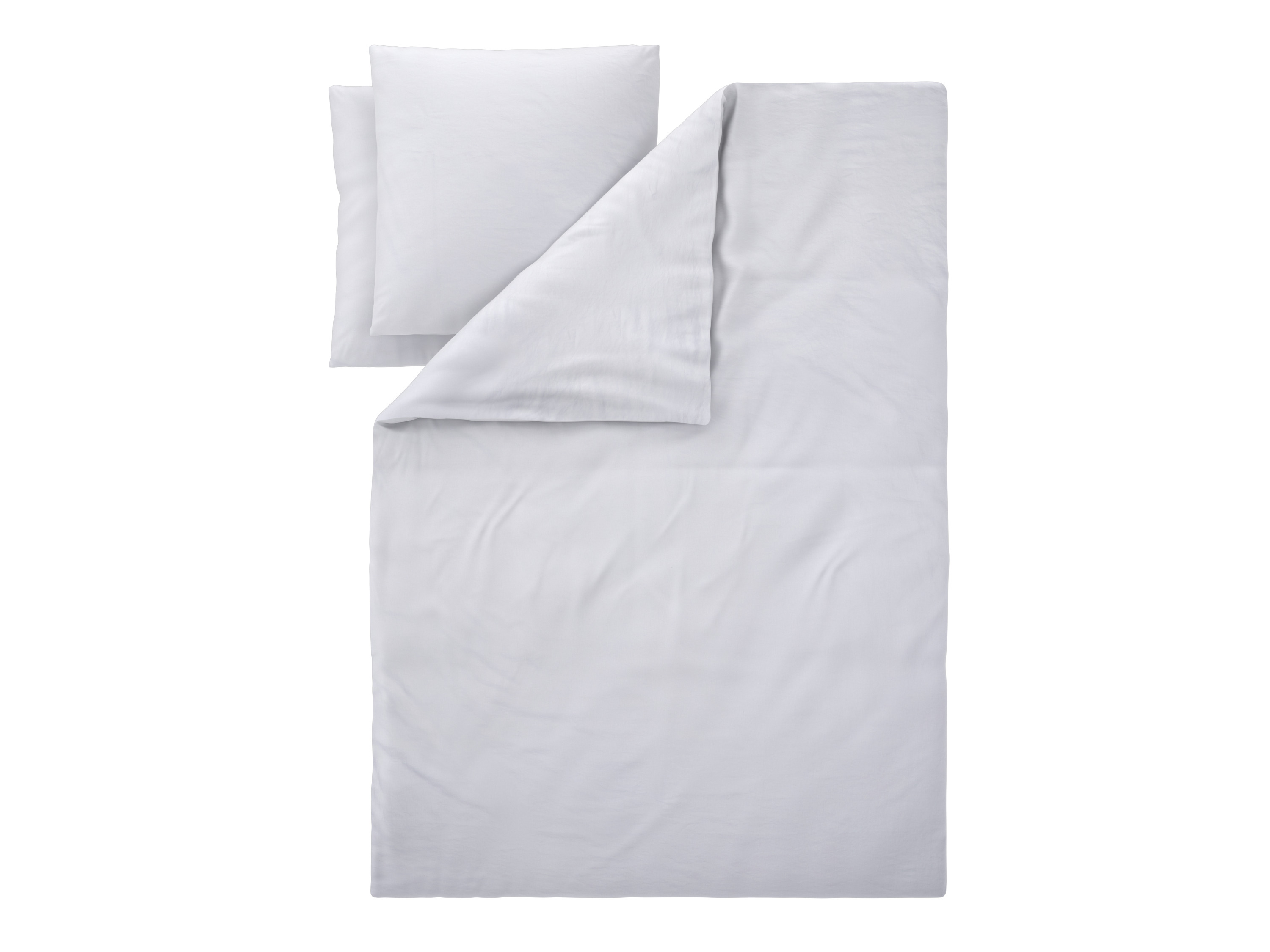 LIVARNO® Pościel bawełna len King Size 220 x 200 cm (Biały)