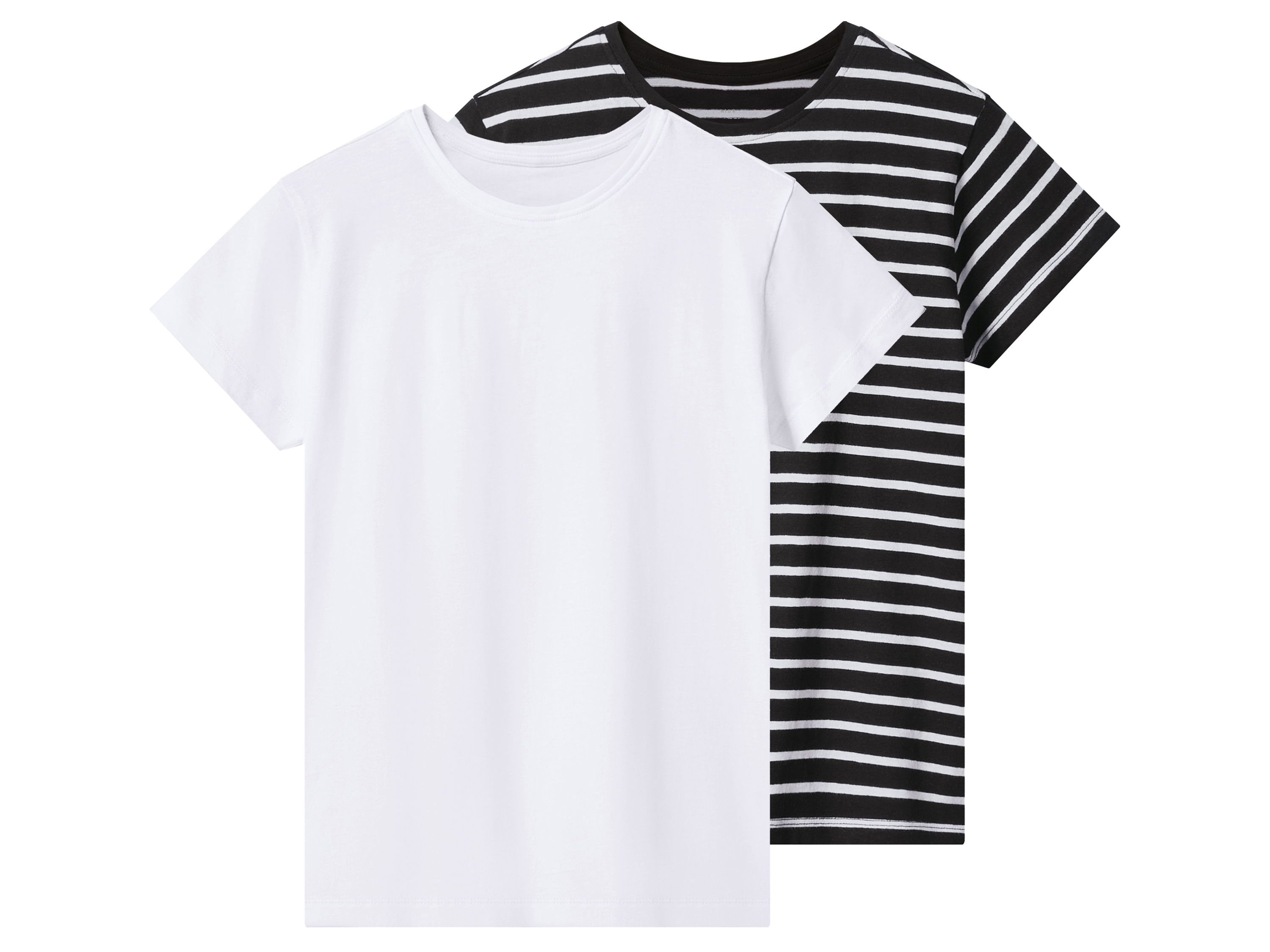 ESMARA KIDS T-shirty dziewczęce z bawełną, 2 sztuki