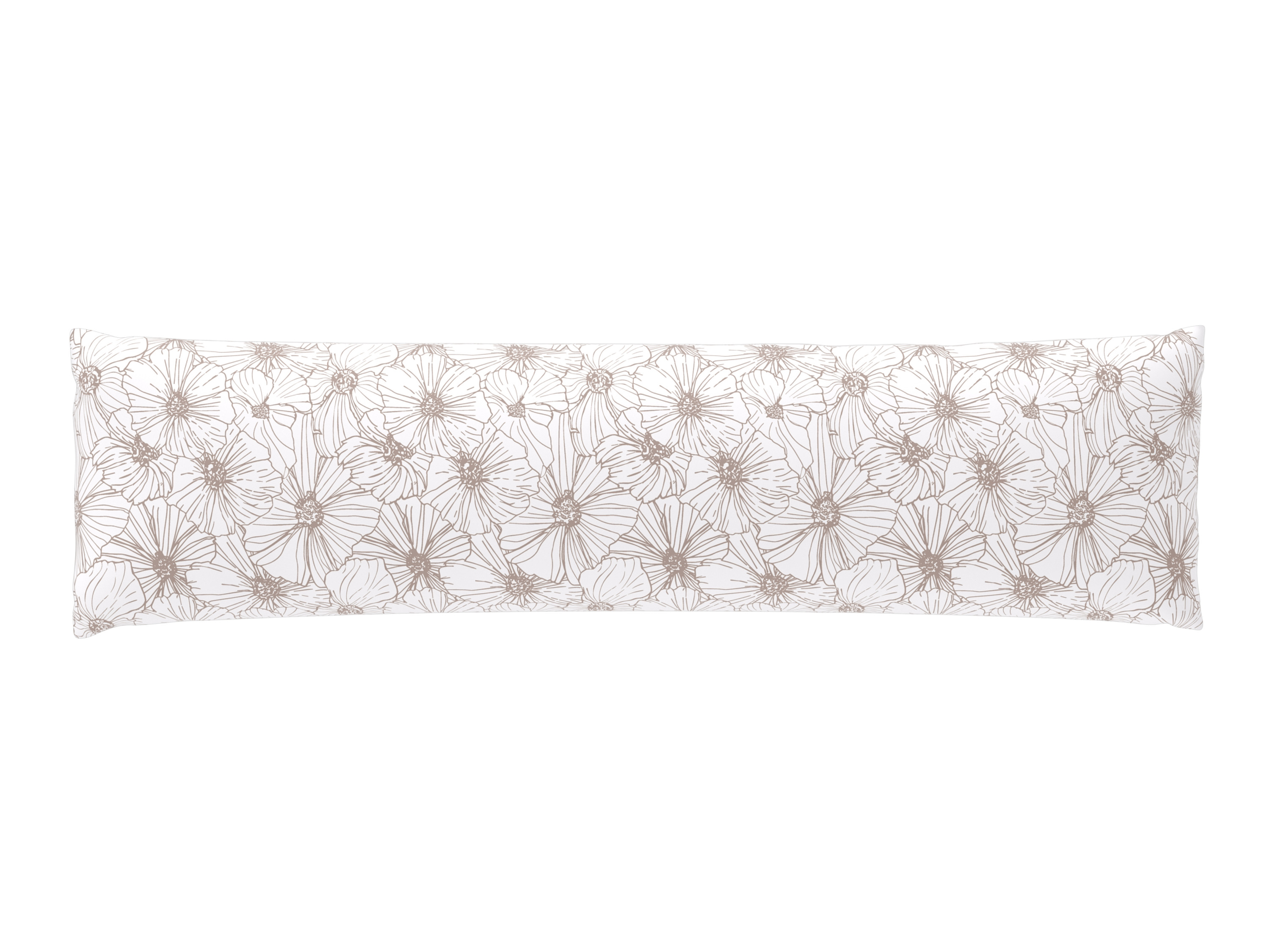 LIVARNO® Poszewka na poduszkę dla osób śpiących na boku lub Dwustronna poszewka z delikatnej flaneli, 45 x 145 (Beżowy)