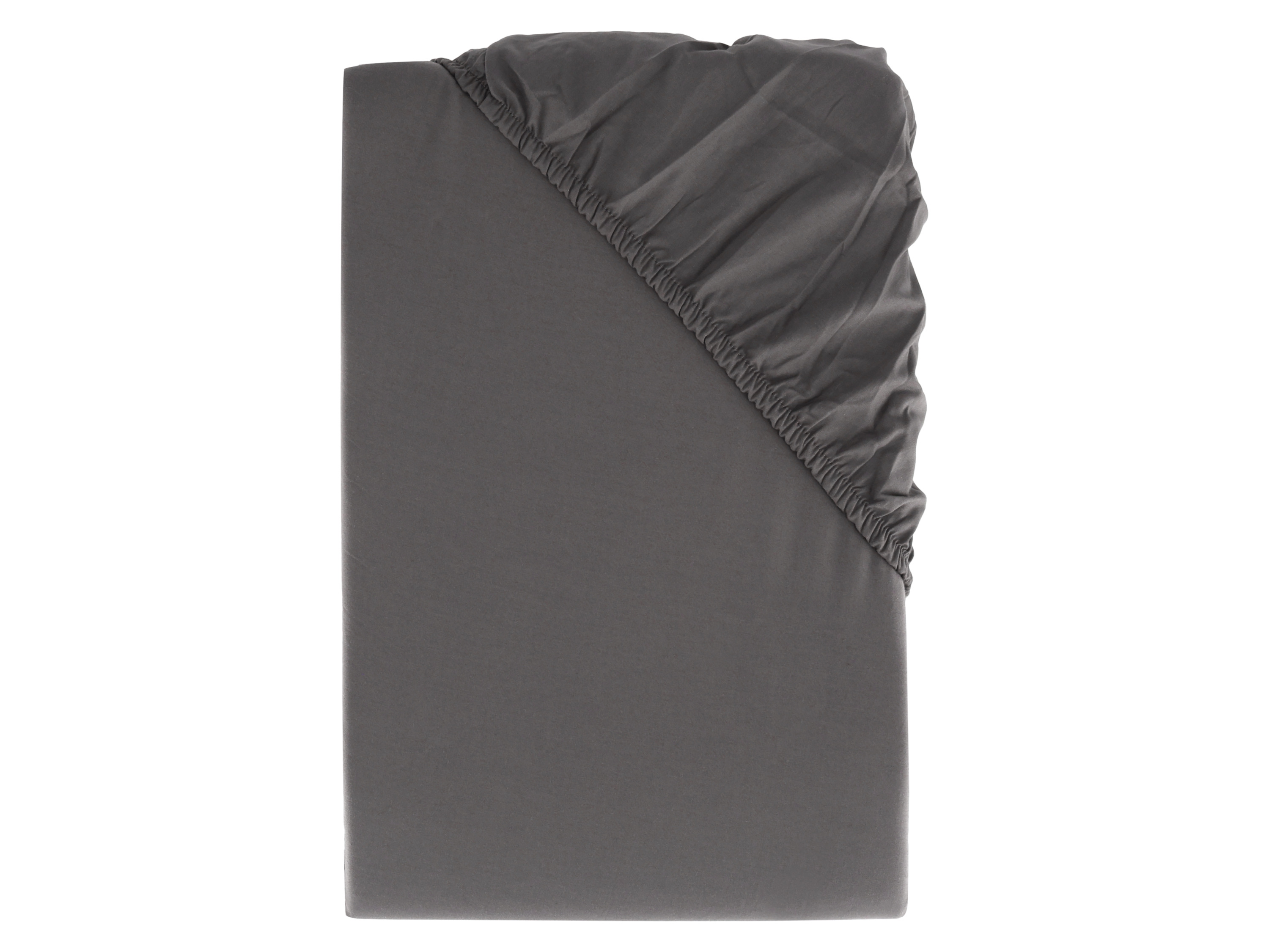 LIVARNO HOME Prześcieradło perkalowe z gumką, 90-100 x 200 cm (Antracytowy)