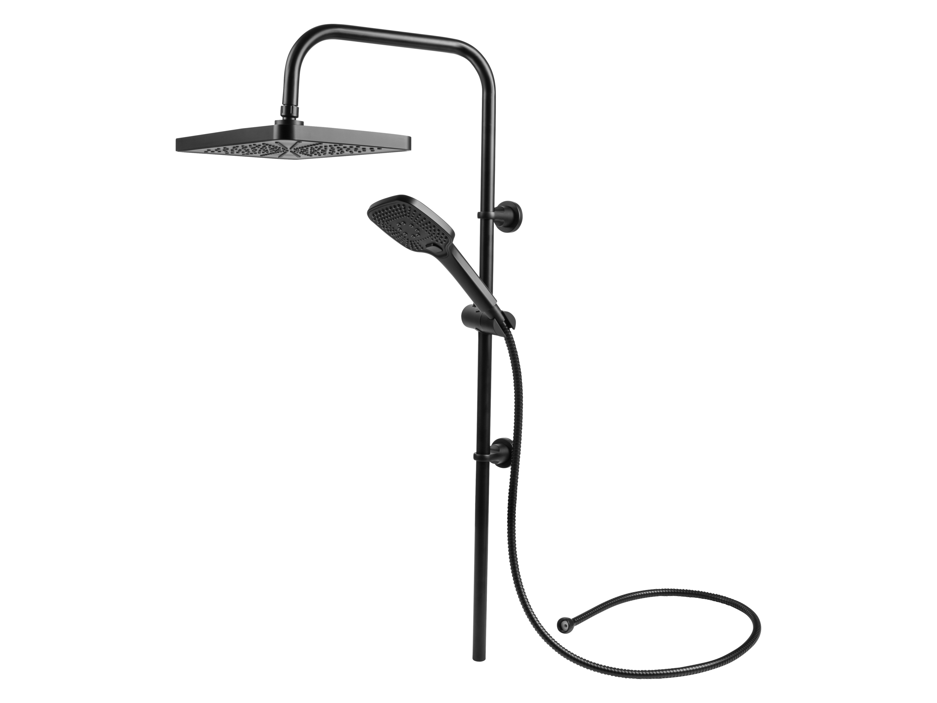 LIVARNO® Zestaw prysznicowy deszczownica XXL (czarny)