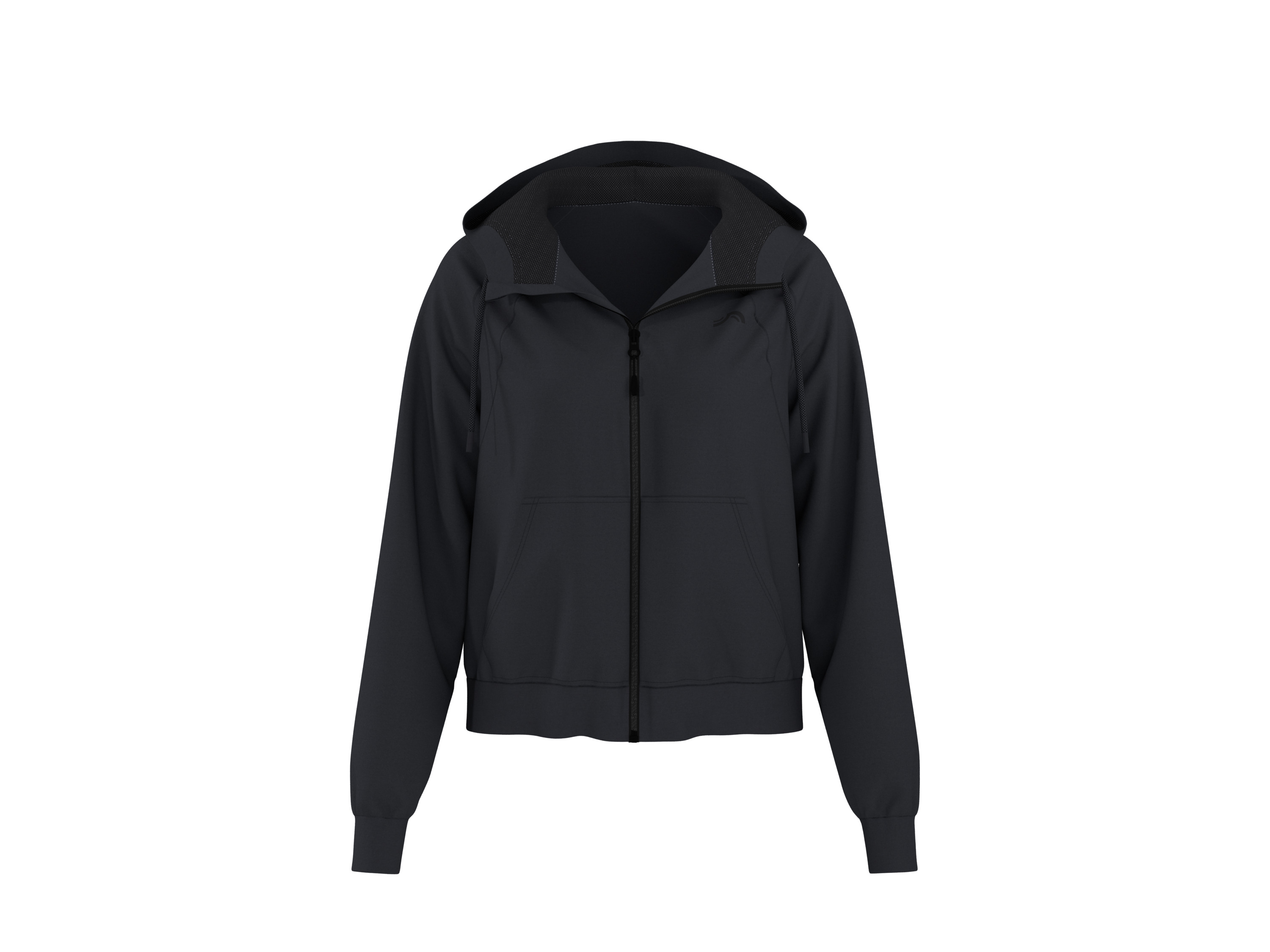 CRIVIT Bluza rozpinana damska (Czarny, S(36/38))