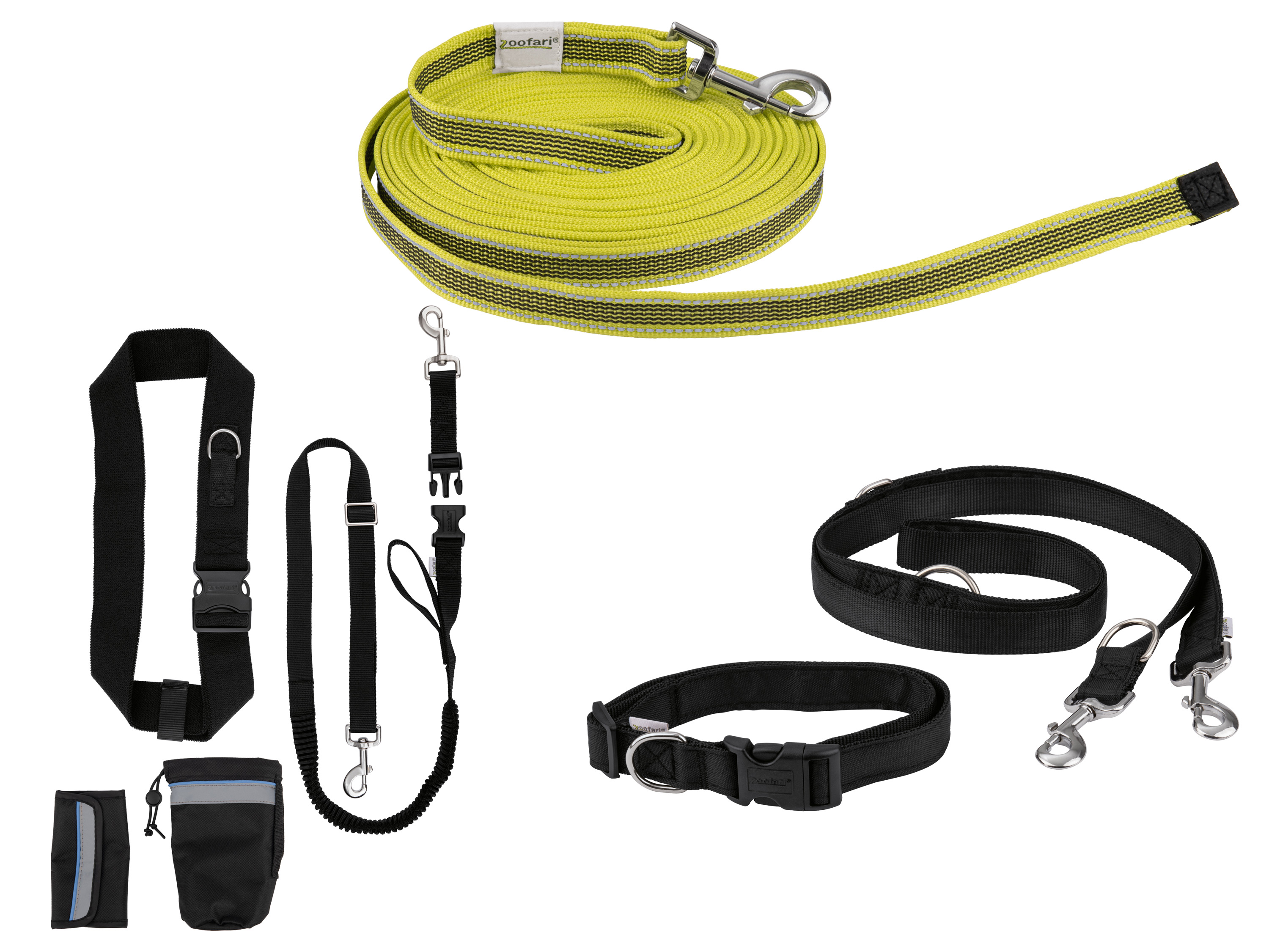 ZOOFARI® Smycz do biegania / Smycz treningowa / Obroża ze smyczą