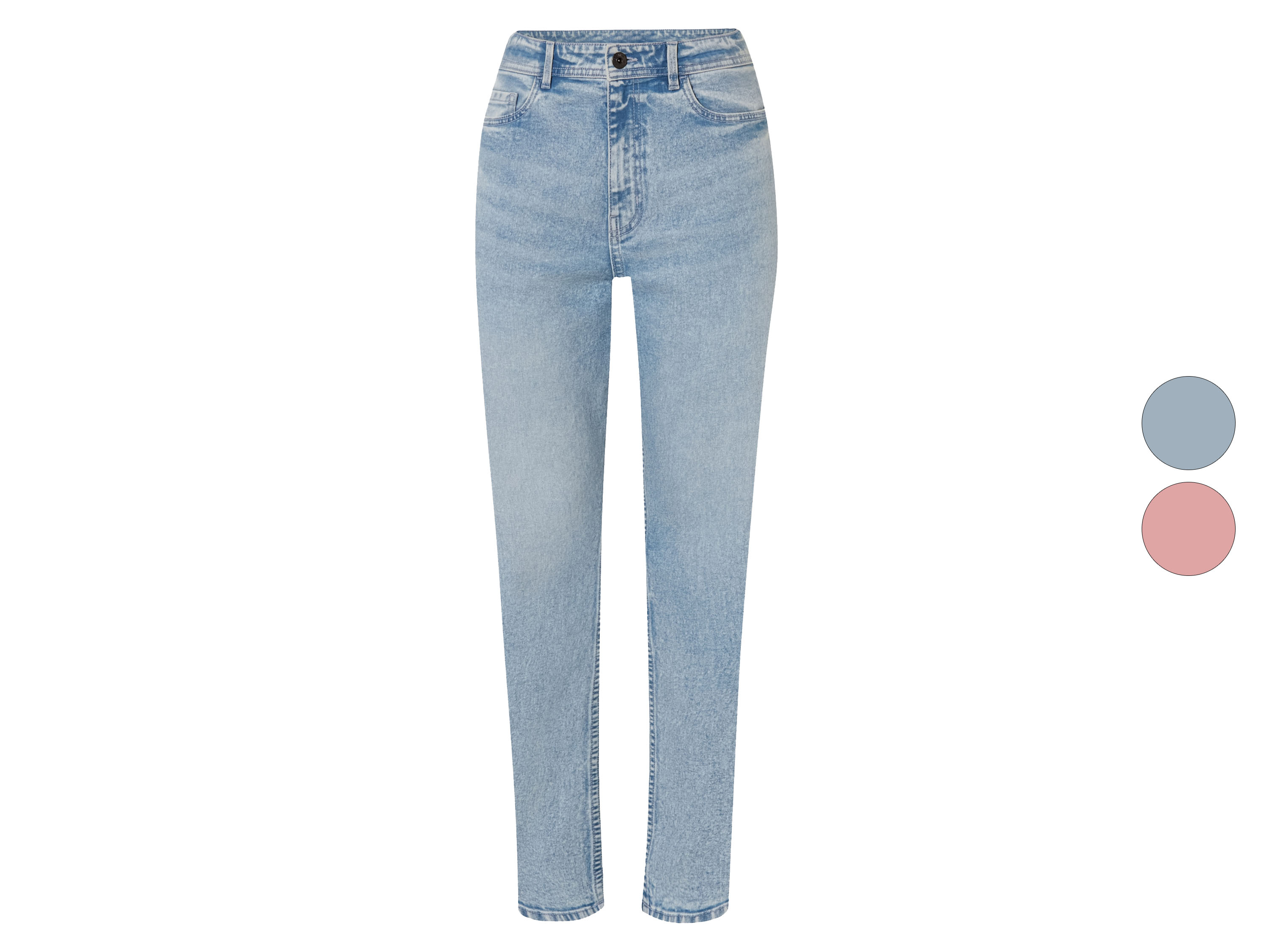 ESMARA® Jeansy damskie straight fit high waist