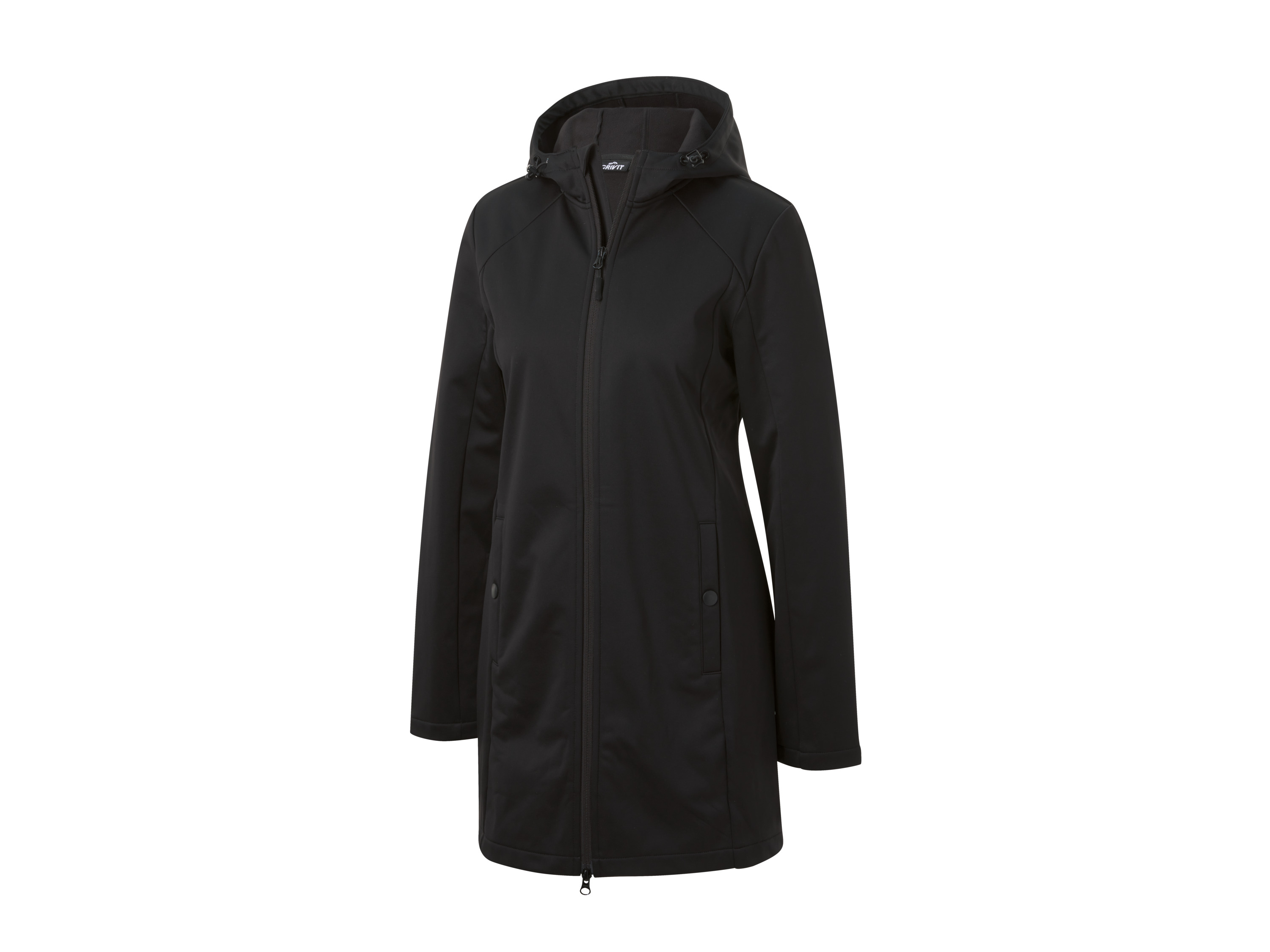 CRIVIT Płaszcz damski softshell, hydrofobowy (Czarny, XS(32/34))