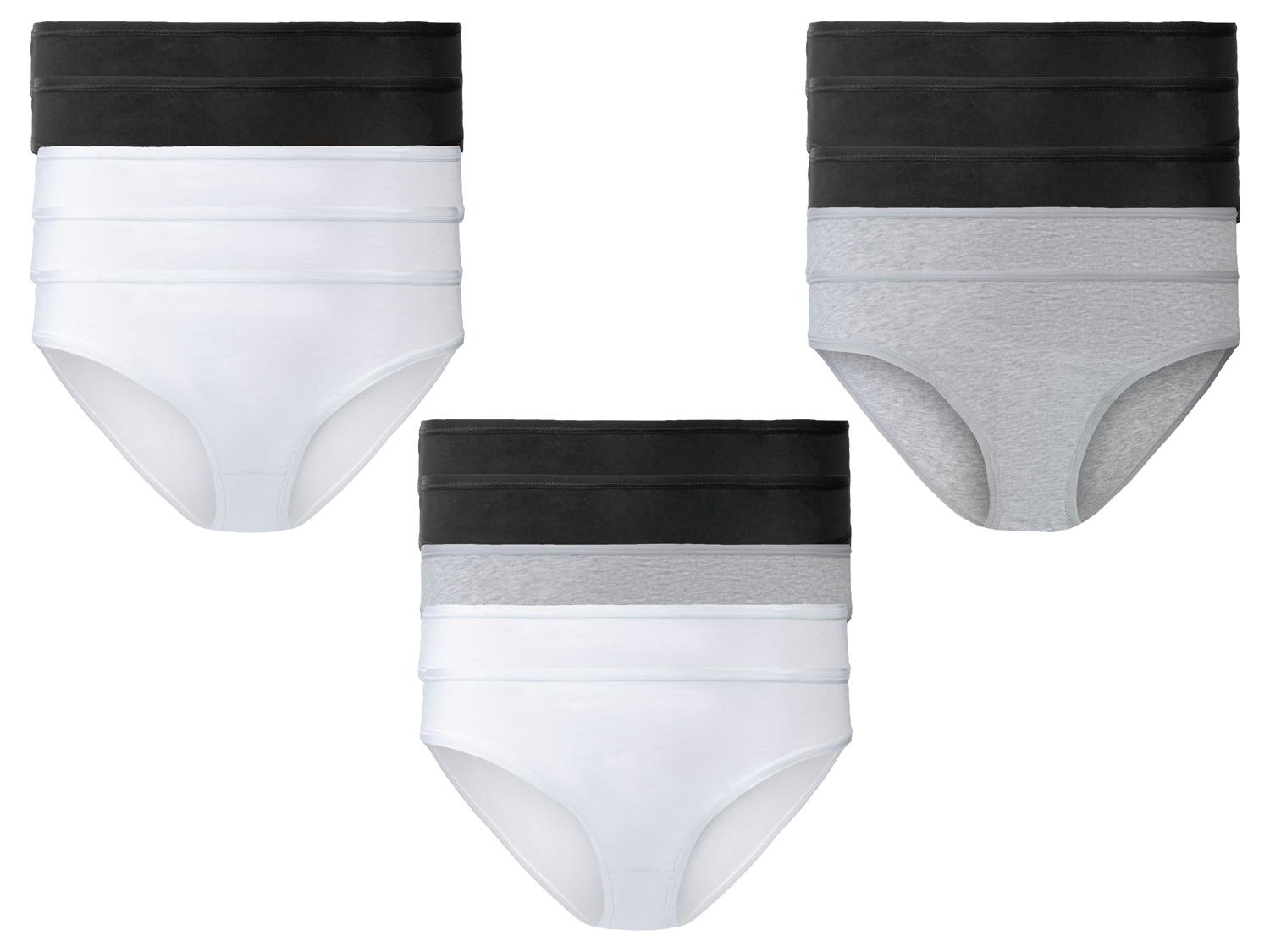 ESMARA® Figi damskie z bawełną, 5 par