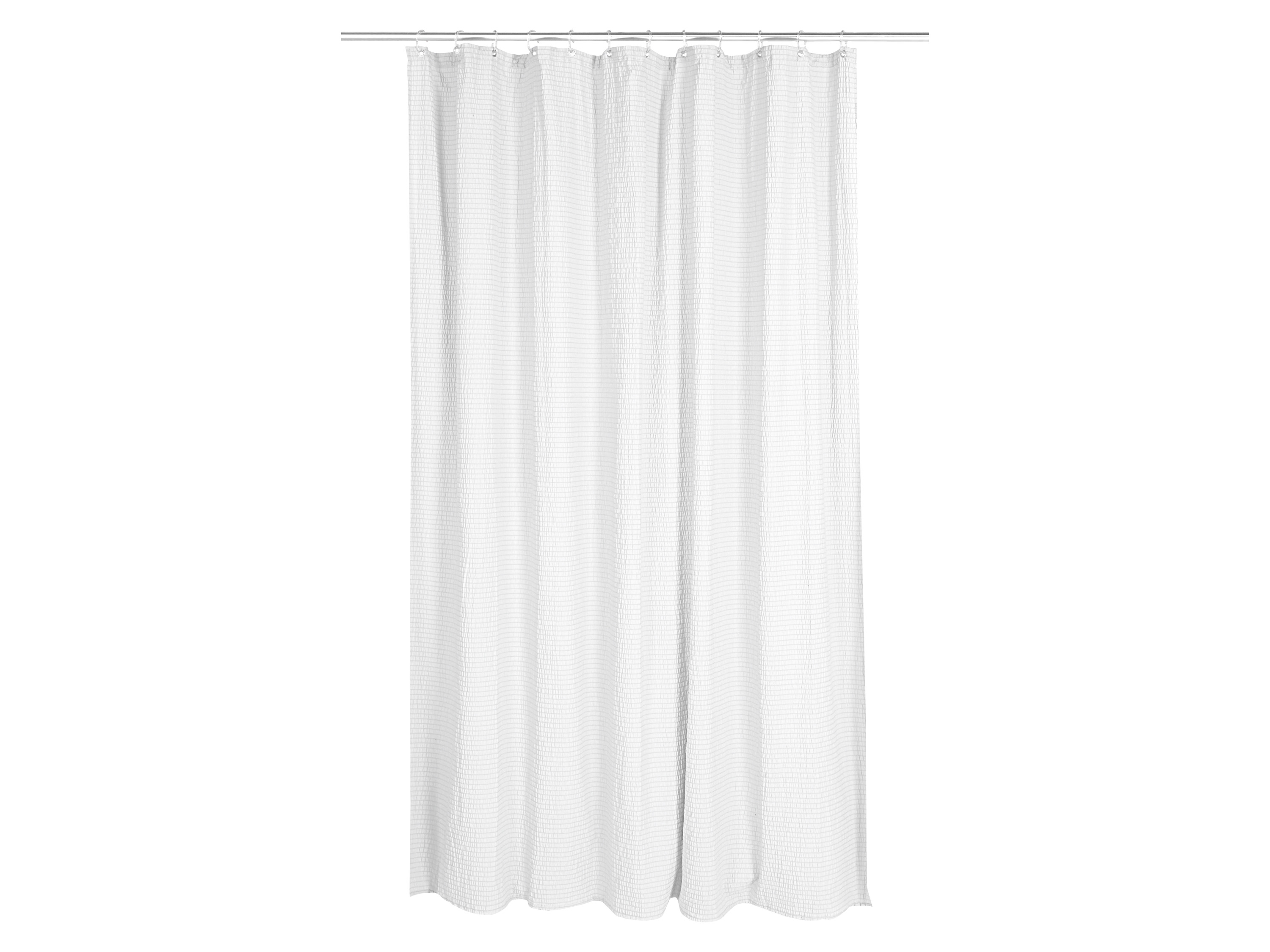 LIVARNO® Zasłona prysznicowa, 180 x 200 cm (biała)