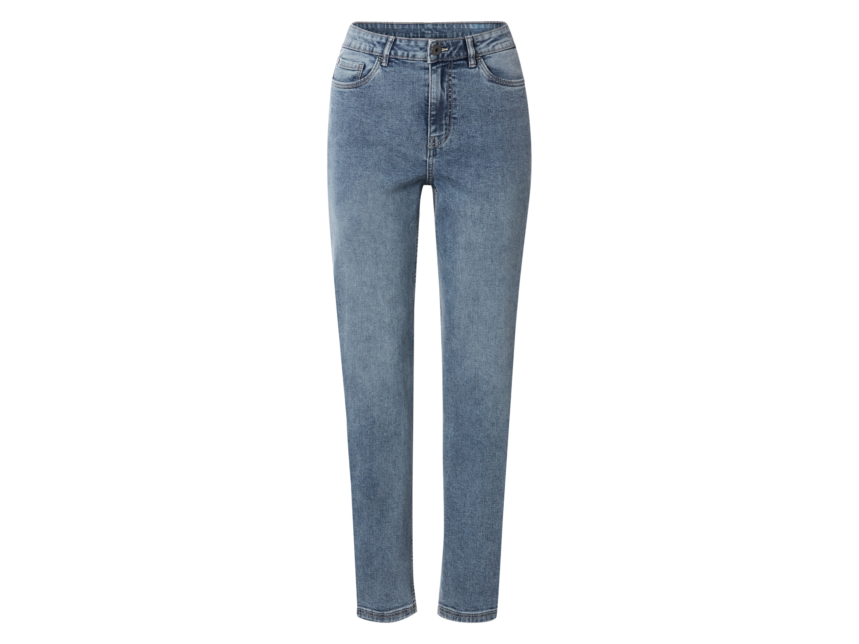 ESMARA® Jeansy damskie, Straight Fit, wysoki stan