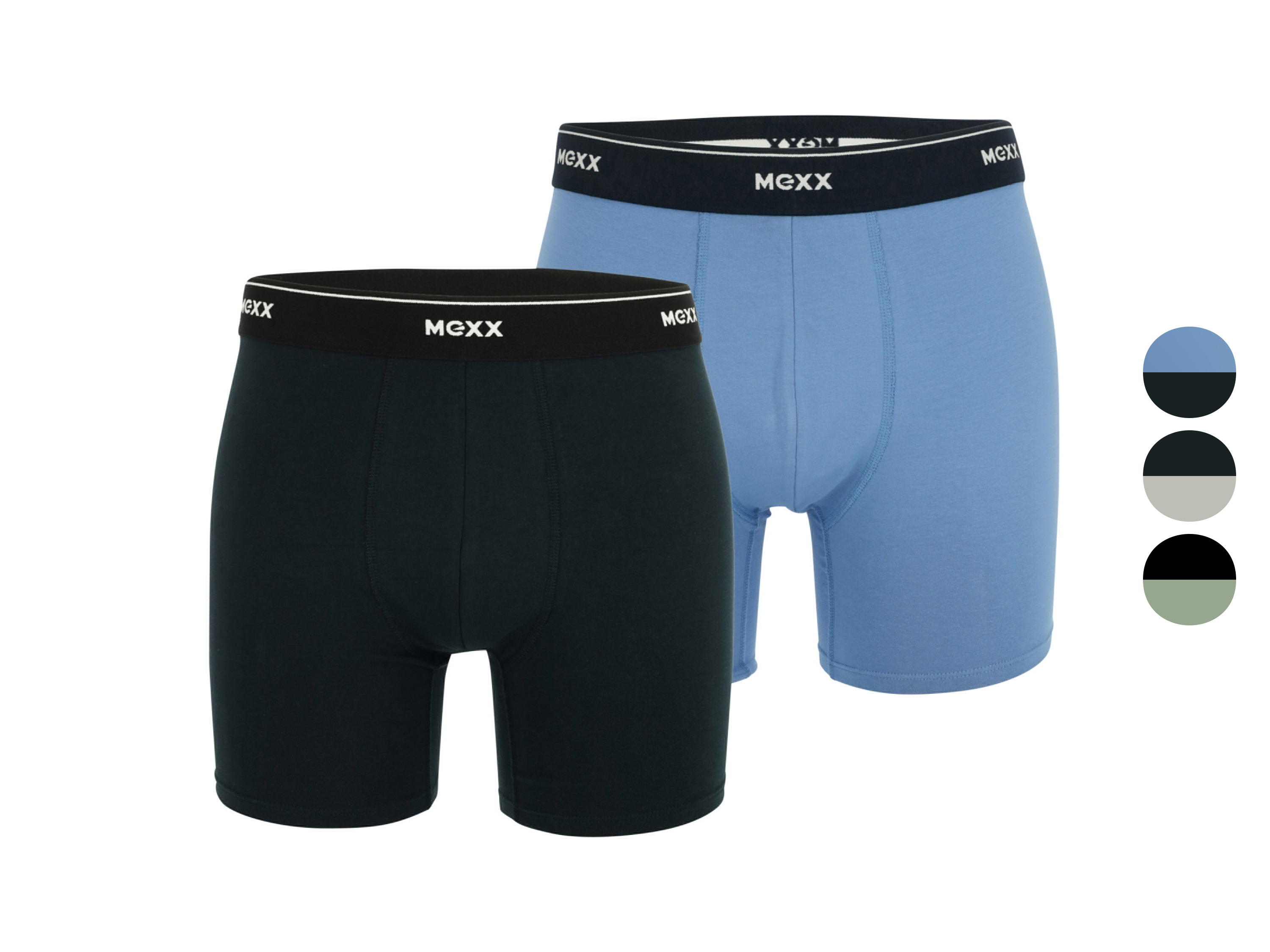 MEXX Bokserki męskie z bawełną, 2 pary