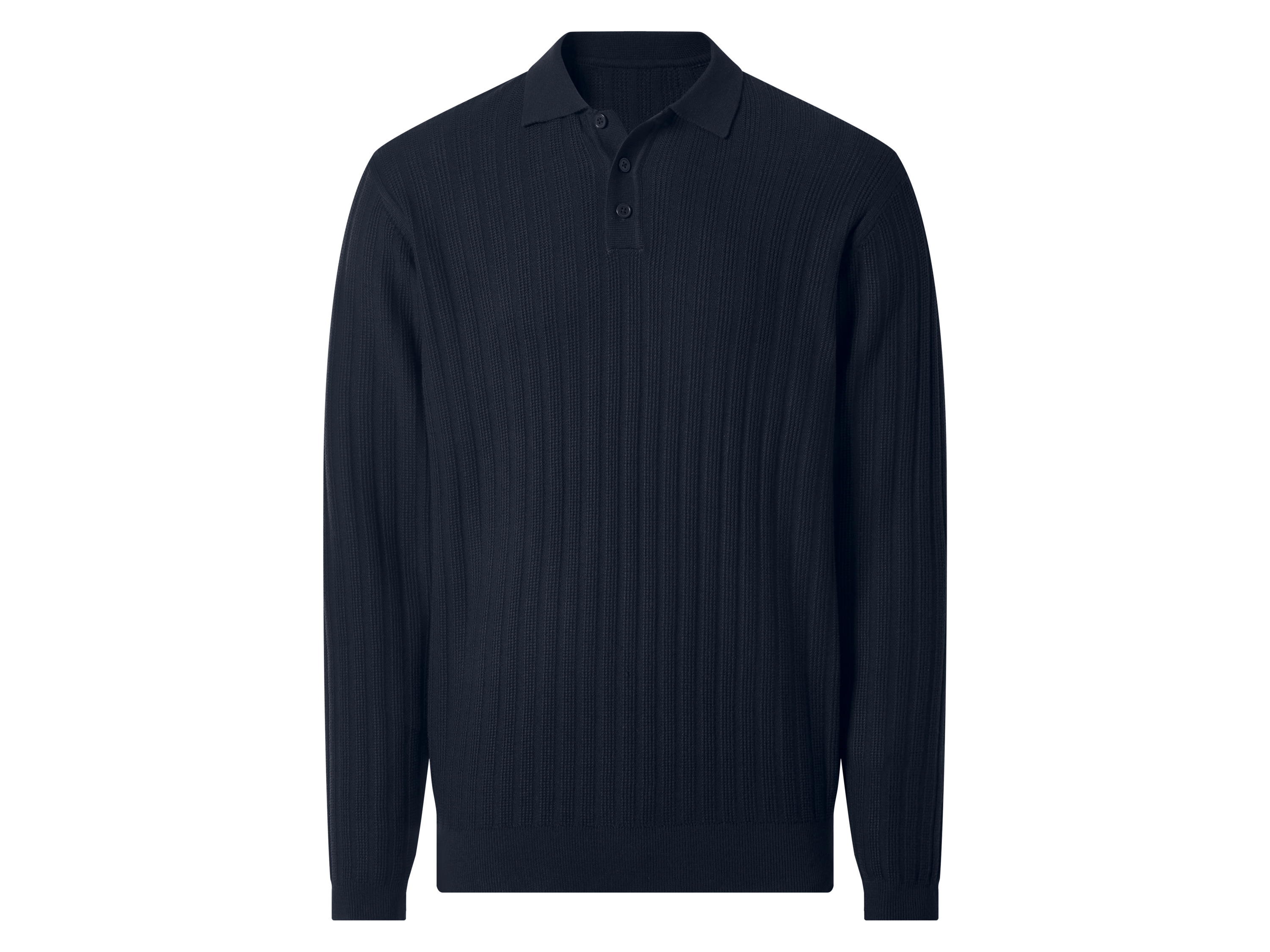 ESMARA MEN Sweter polo męski dzianinowy 