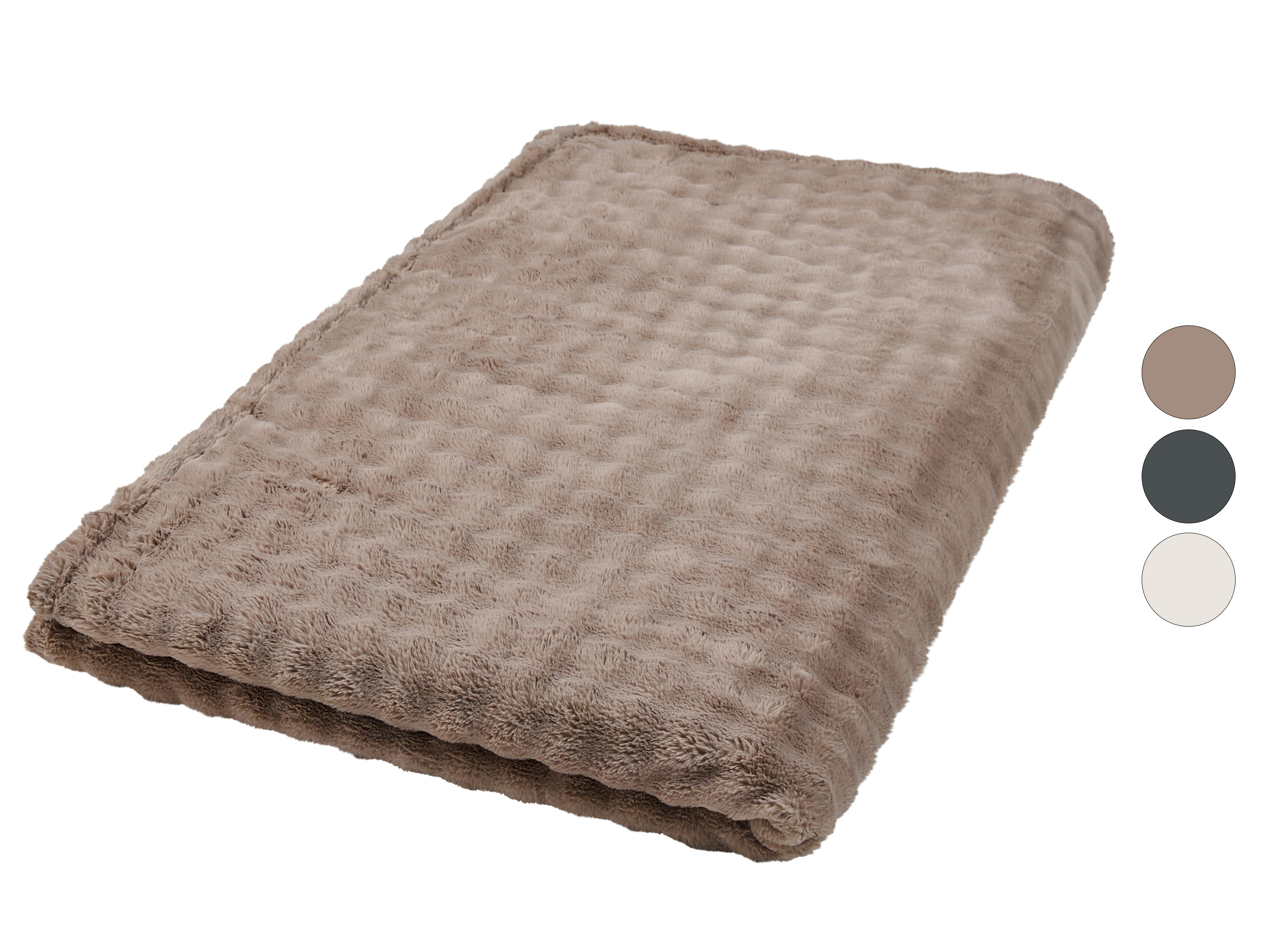 LIVARNO® Teksturowany koc, 180 x 220 cm