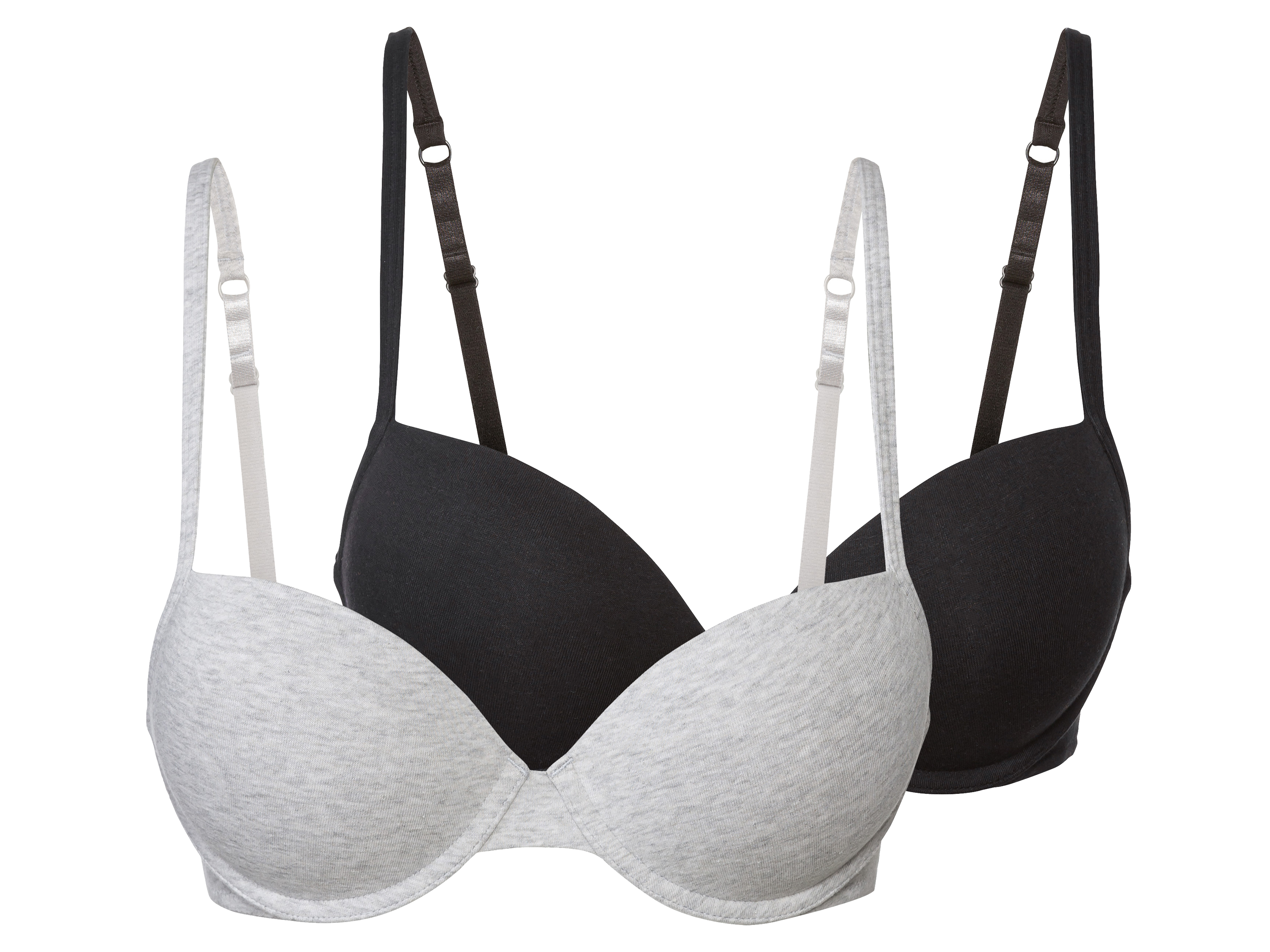 ESMARA® Biustonosz damski z fiszbinami, 2 sztuki 