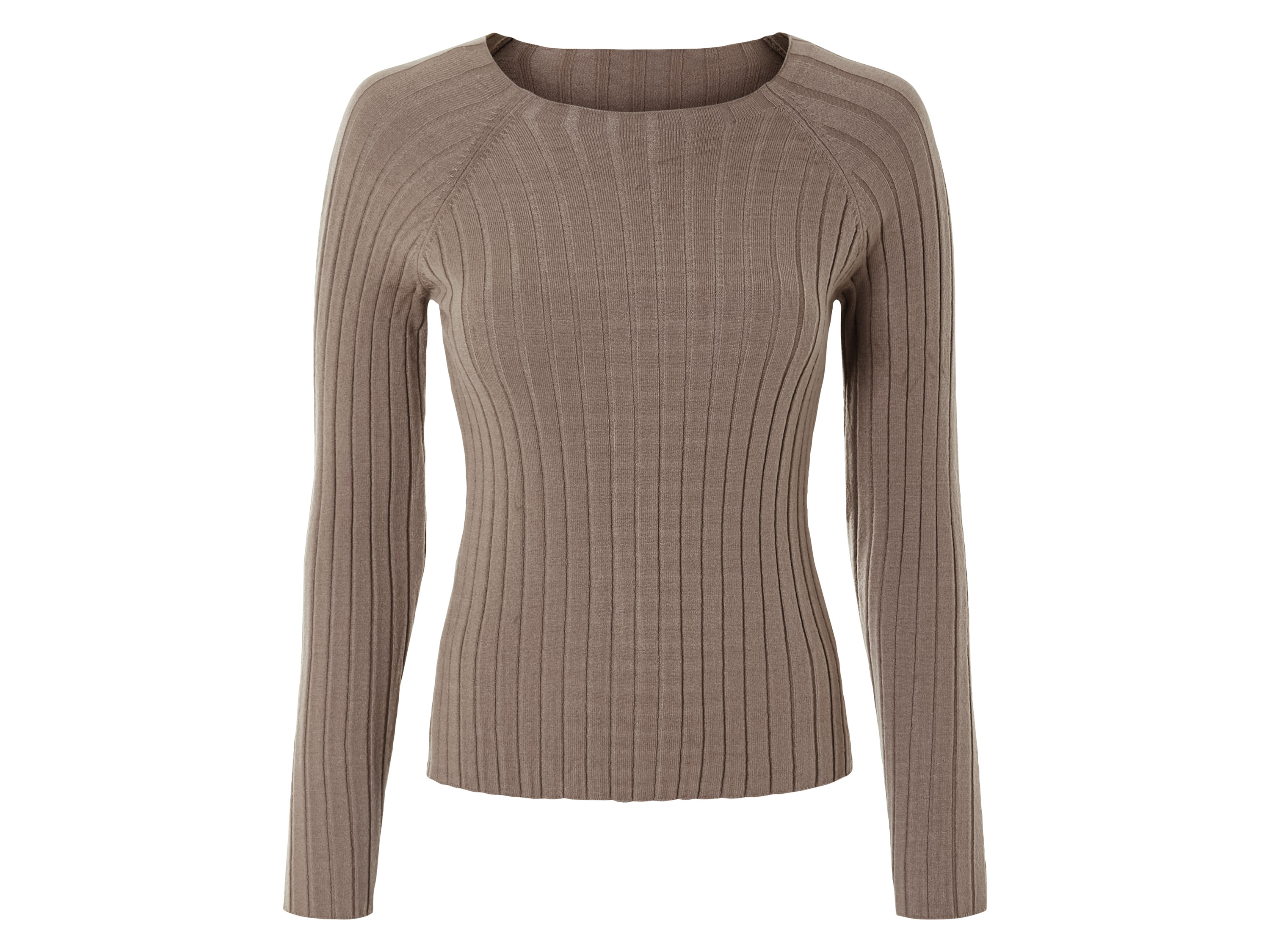 ESMARA® Sweter damski z dzianiny prążkowanej	 