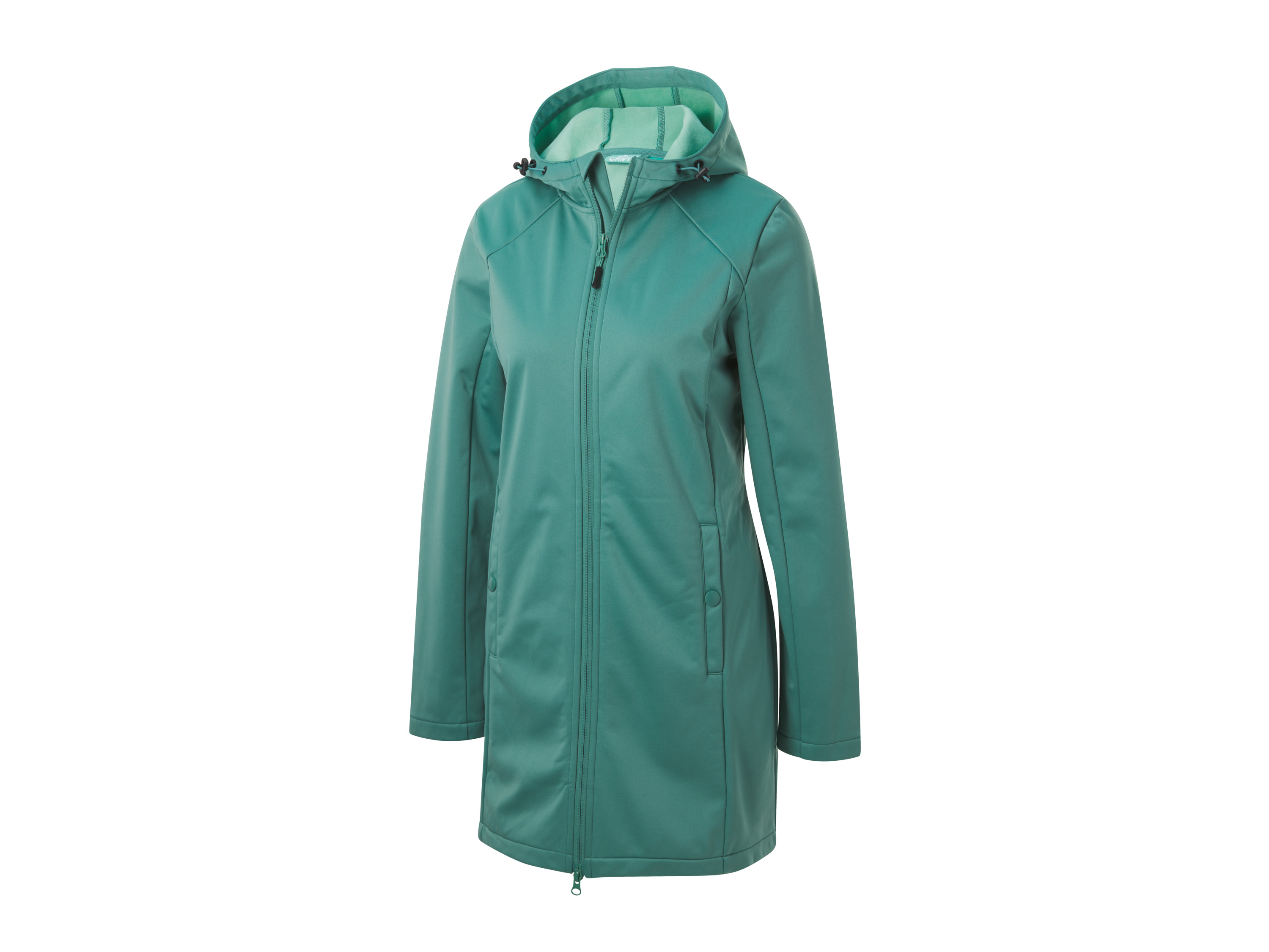 CRIVIT Płaszcz damski softshell, hydrofobowy (Zielona, XS (32/34))