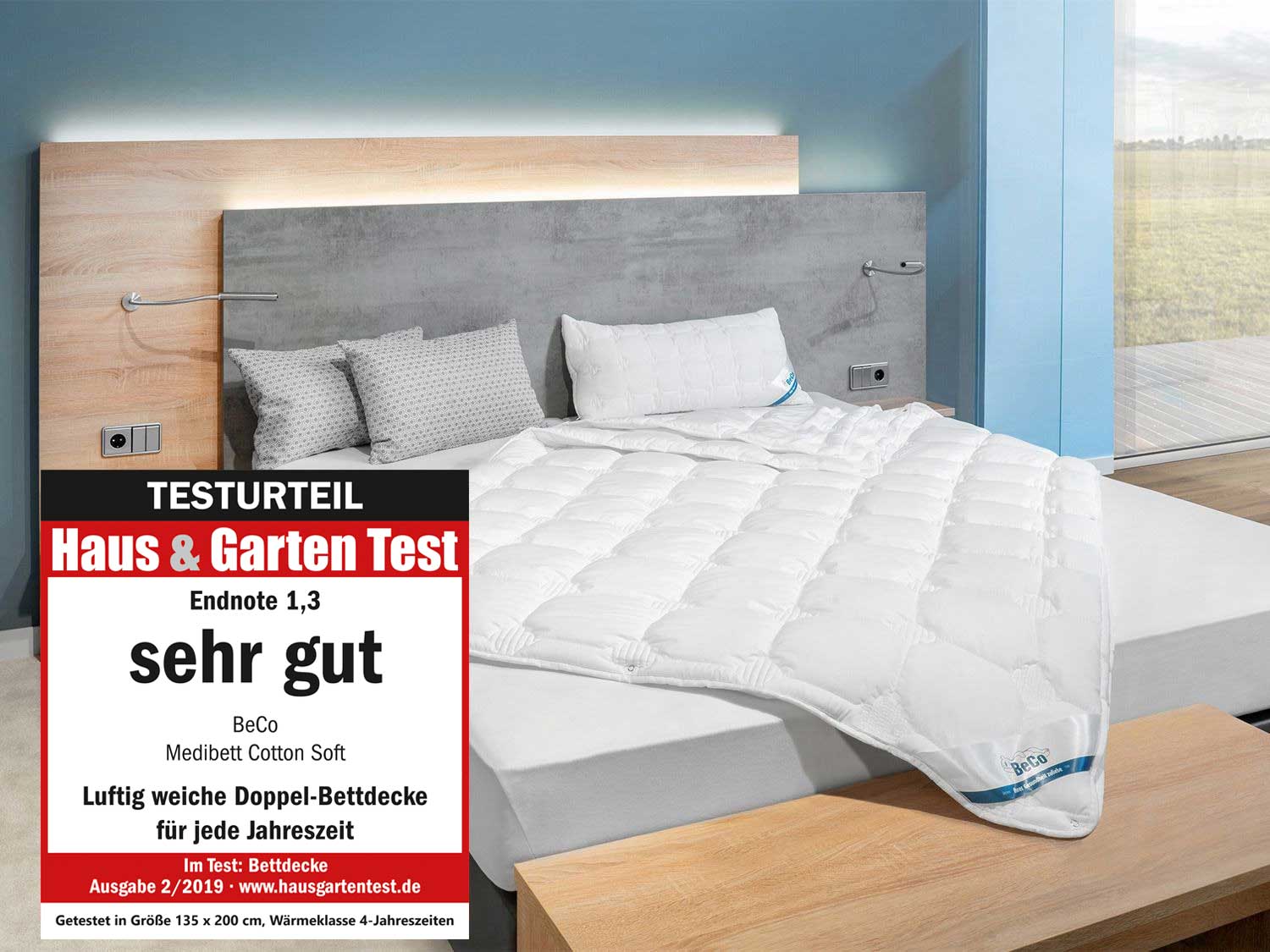 BECO Kołdra całoroczna Medibett Cotton Soft, 135 x 200 cm / 155 x 220 cm