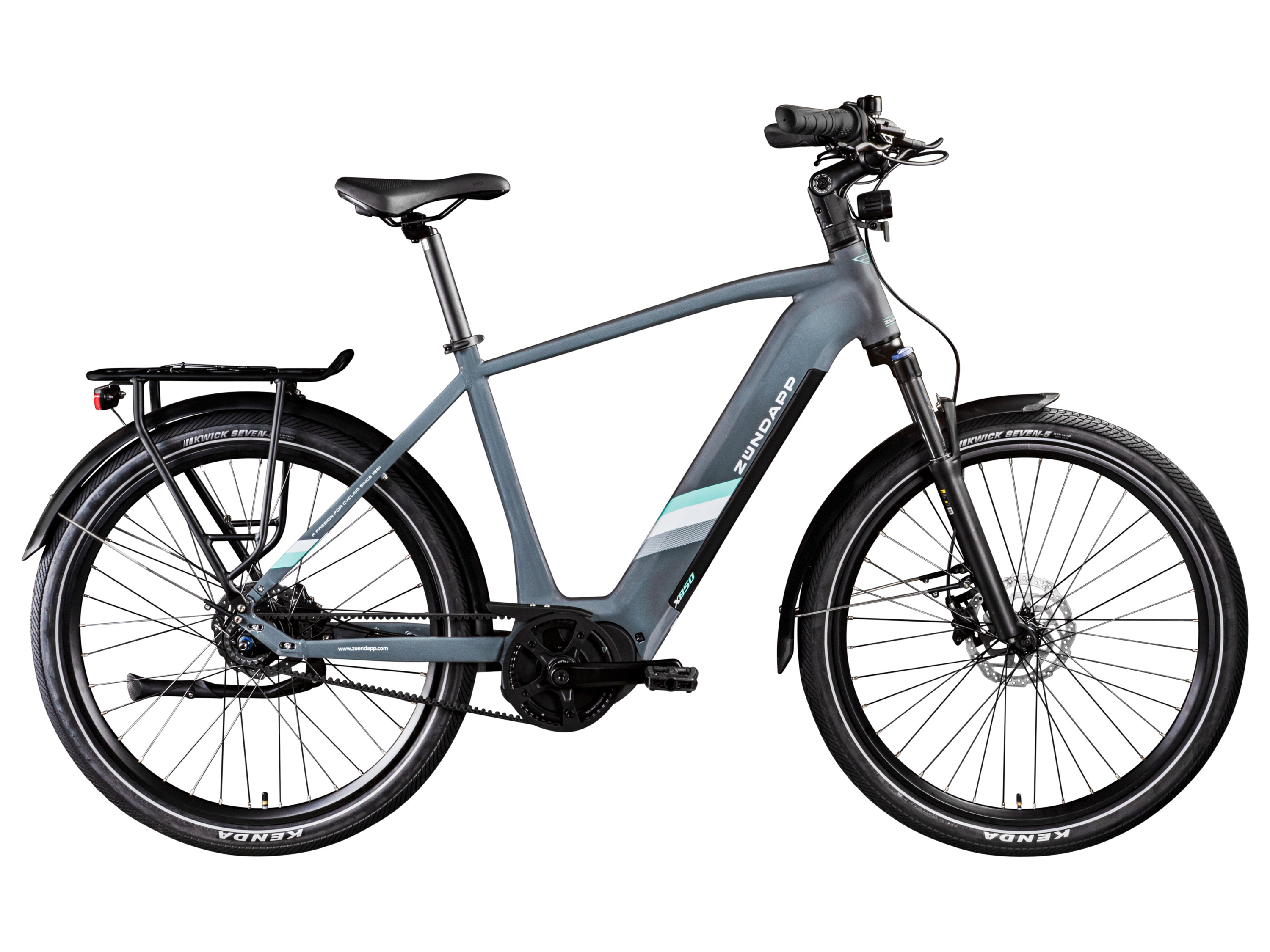 ZÜNDAPP Rower elektryczny X850, pasek napędowy Gates Carbon. (szary bazalt)