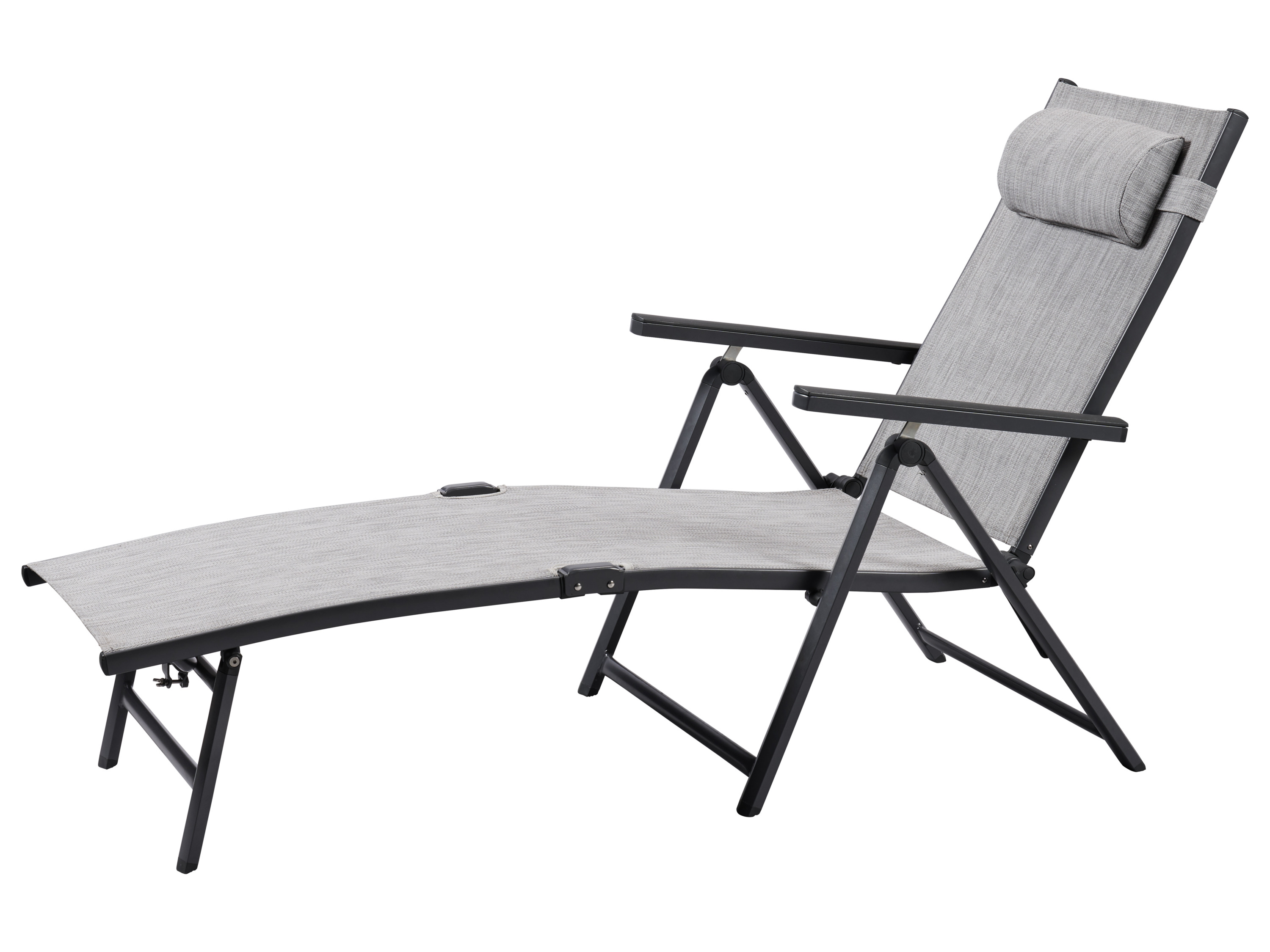 LIVARNO® Leżak aluminiowy Houston, antracyt/ szary