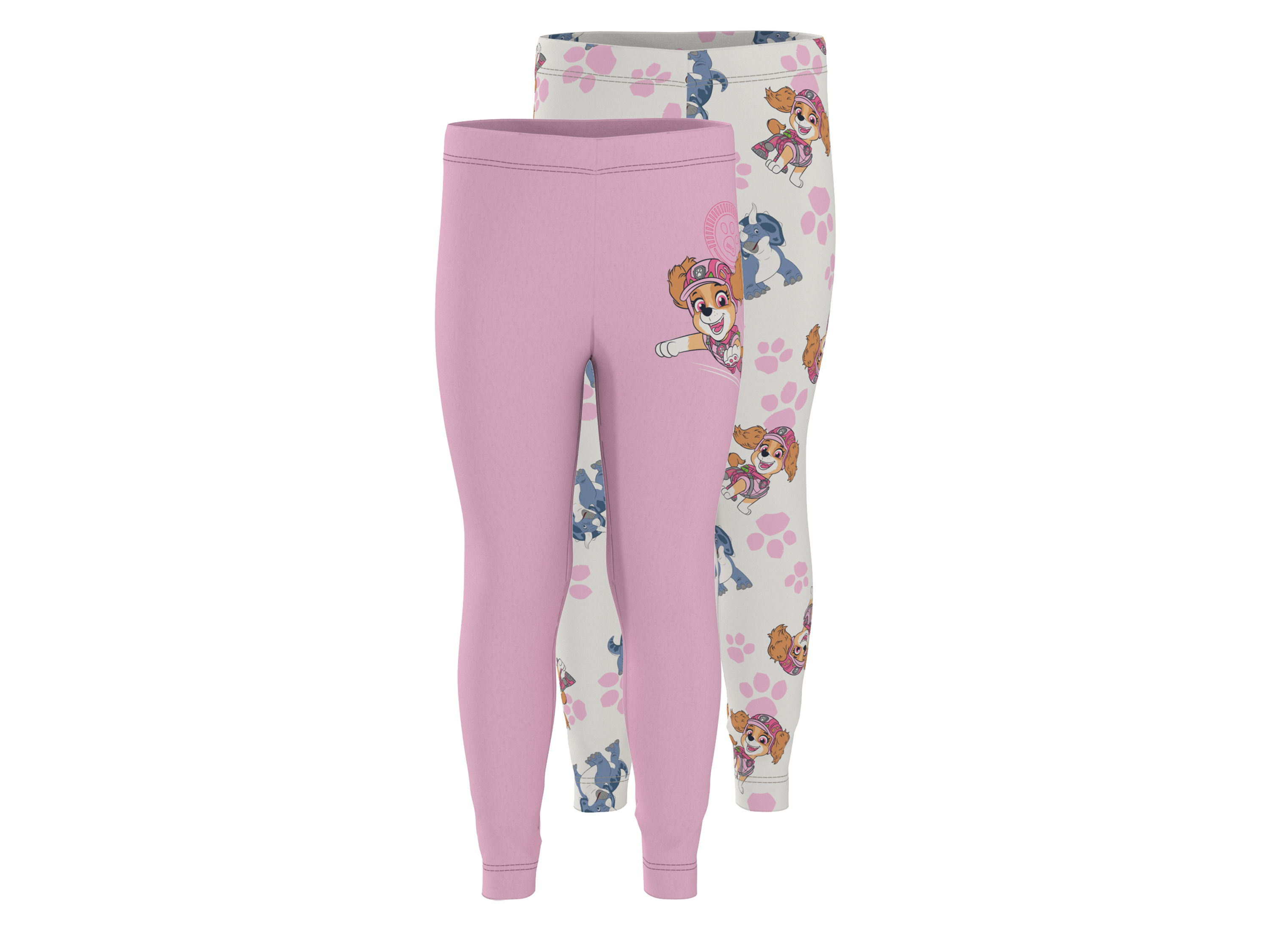 LUPILU® Legginsy dziewczęce z bawełną, 2 pary