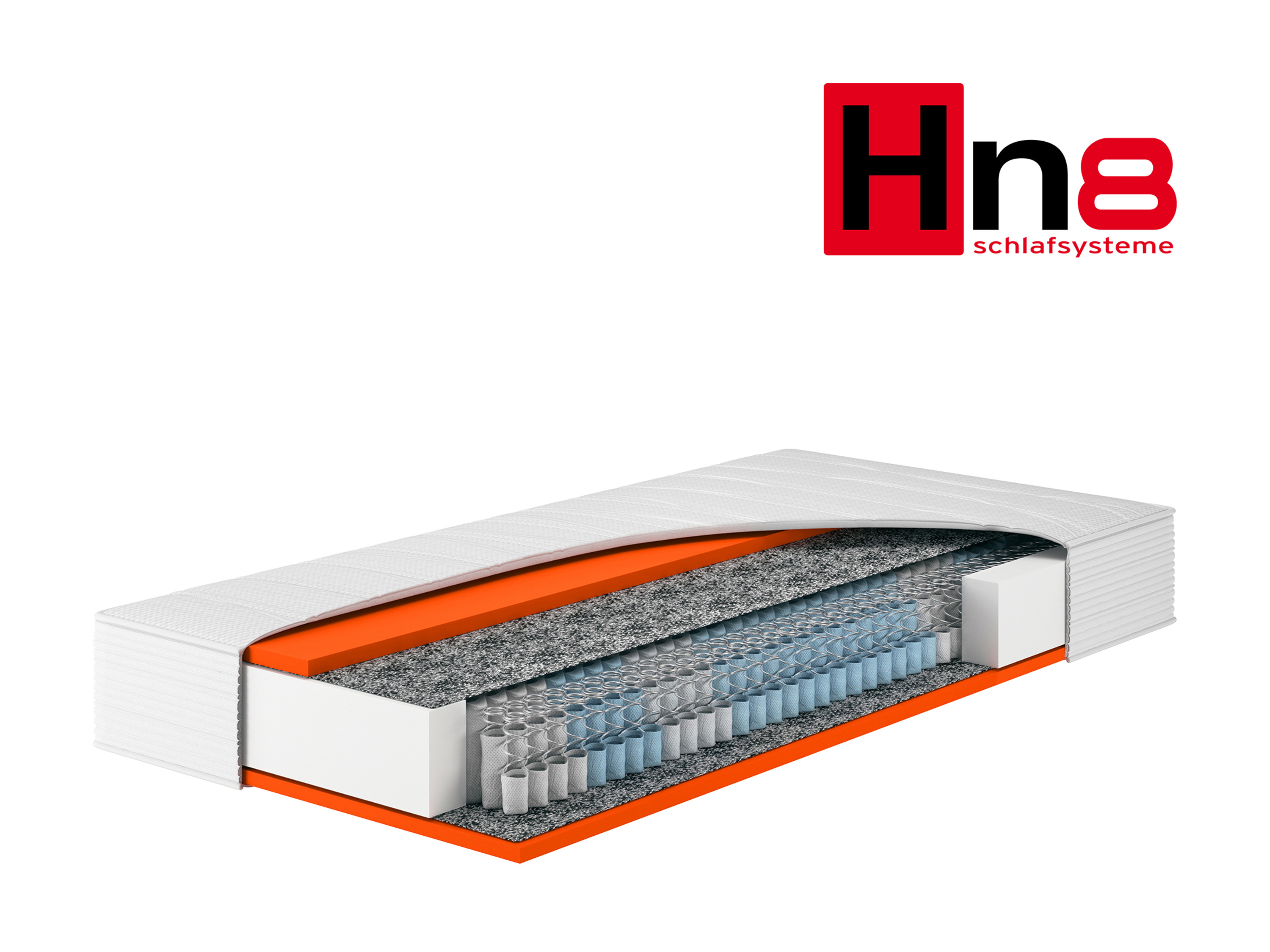 HN8 SCHLAFSYSTEME Materac sprężynowy 7-strefowy Dynamic TFK (H3, 90 x 200)