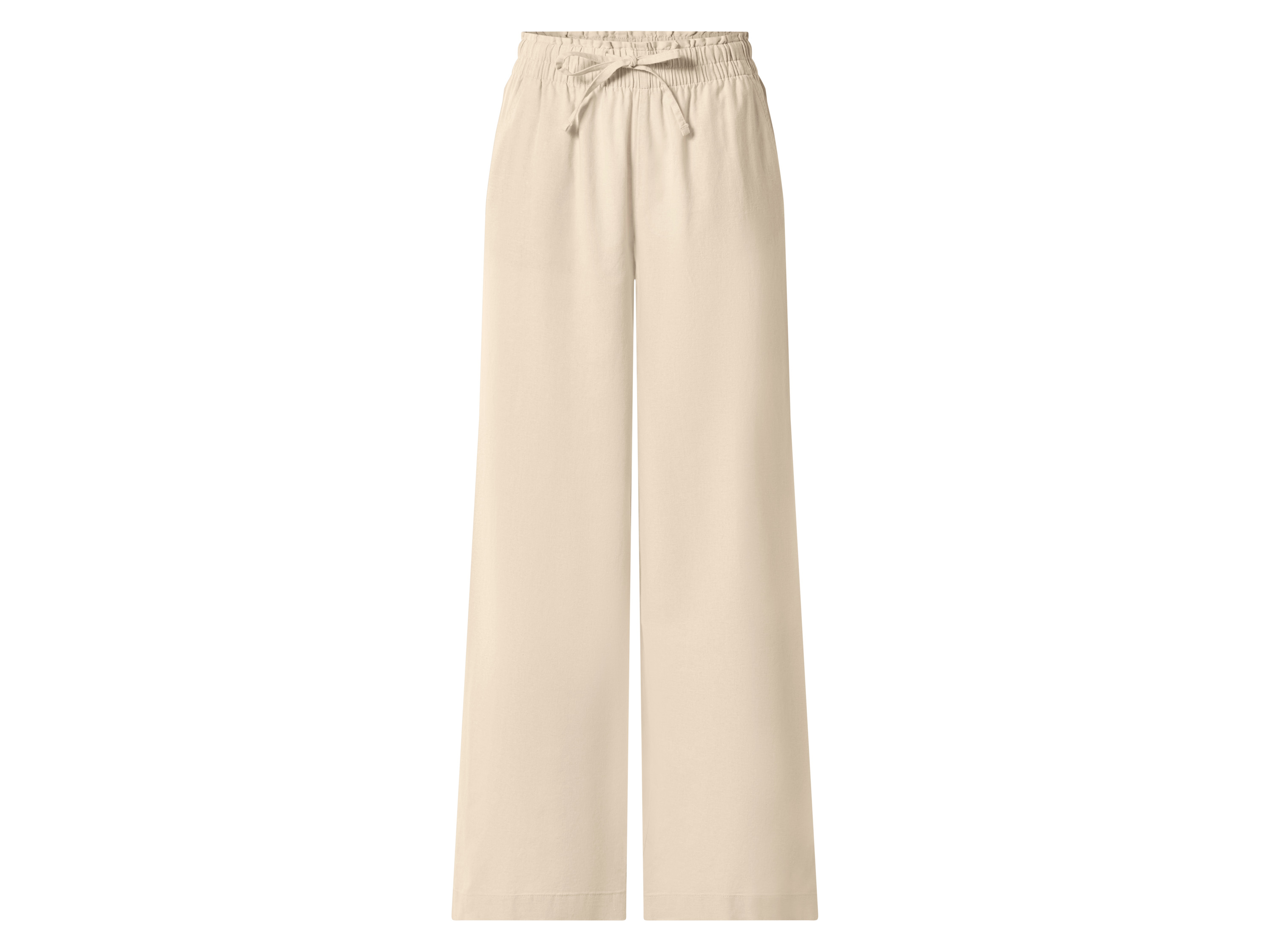 ESMARA® Spodnie wide leg damskie z lnem 