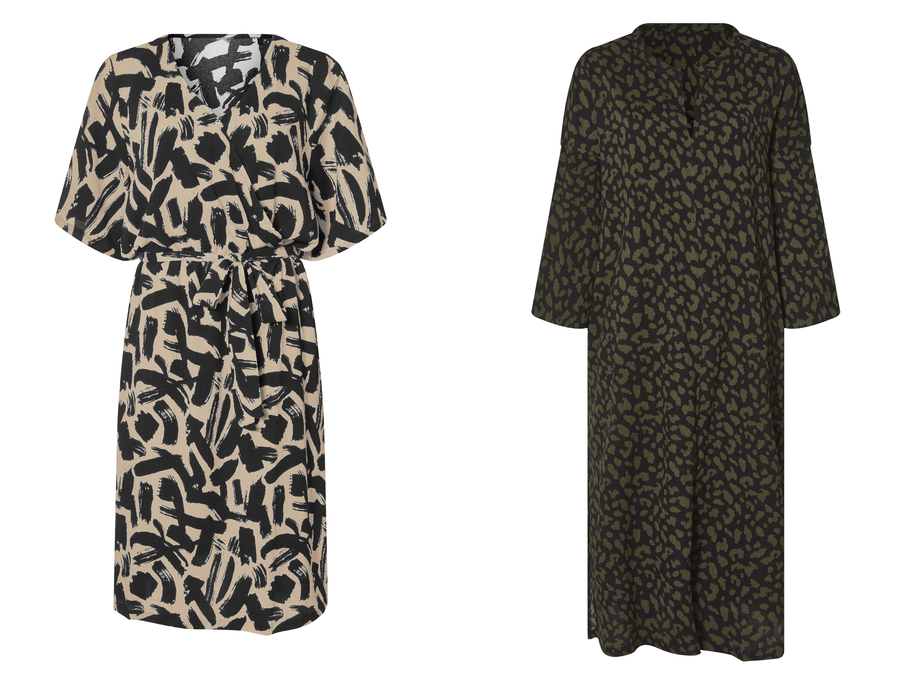ESMARA® Sukienka damska PLUS SIZE XXL ze strukturą krepy