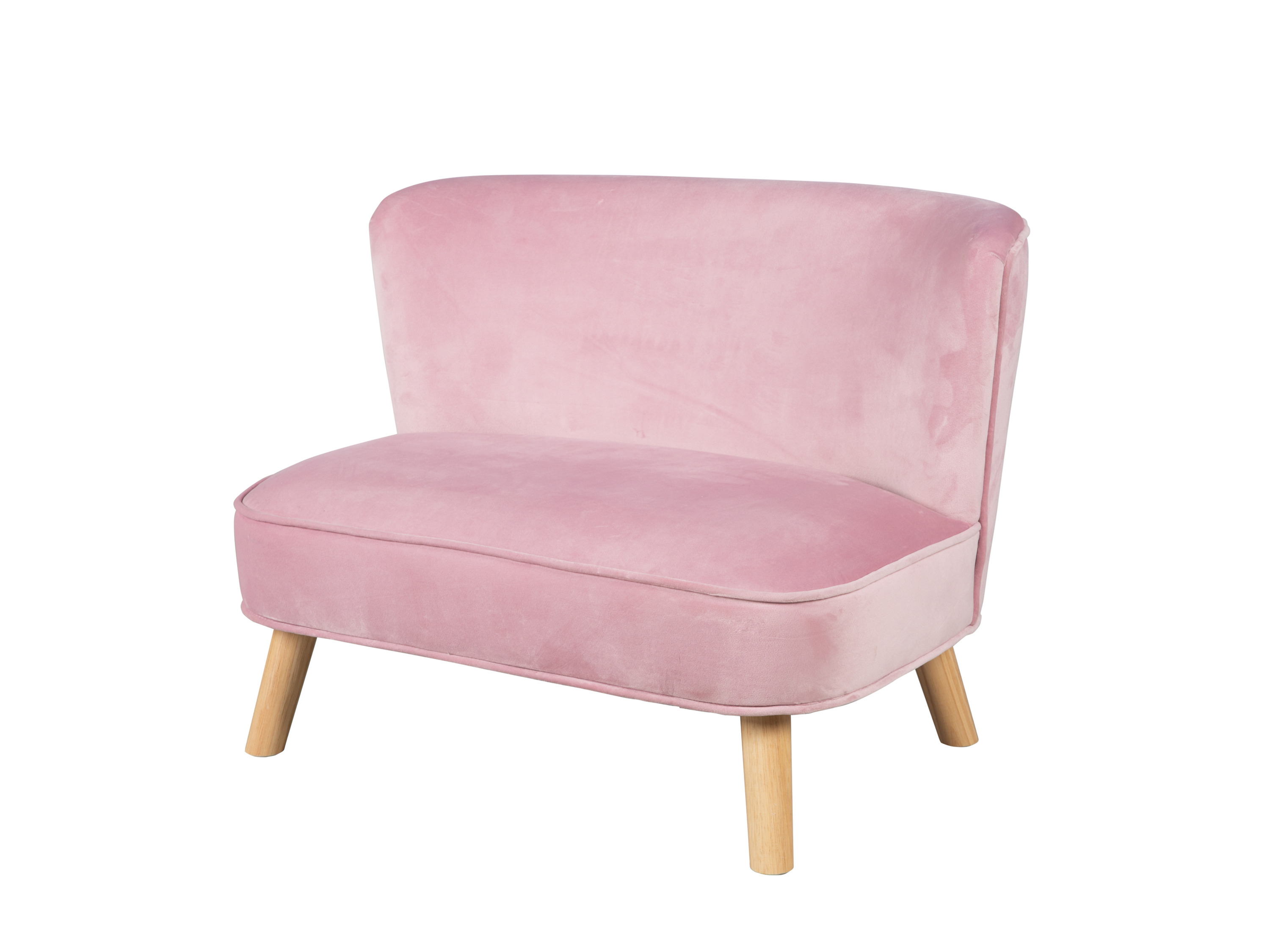 ROBA Sofa dziecięca, 2-osobowa (Styl skandynawski, Mauve)