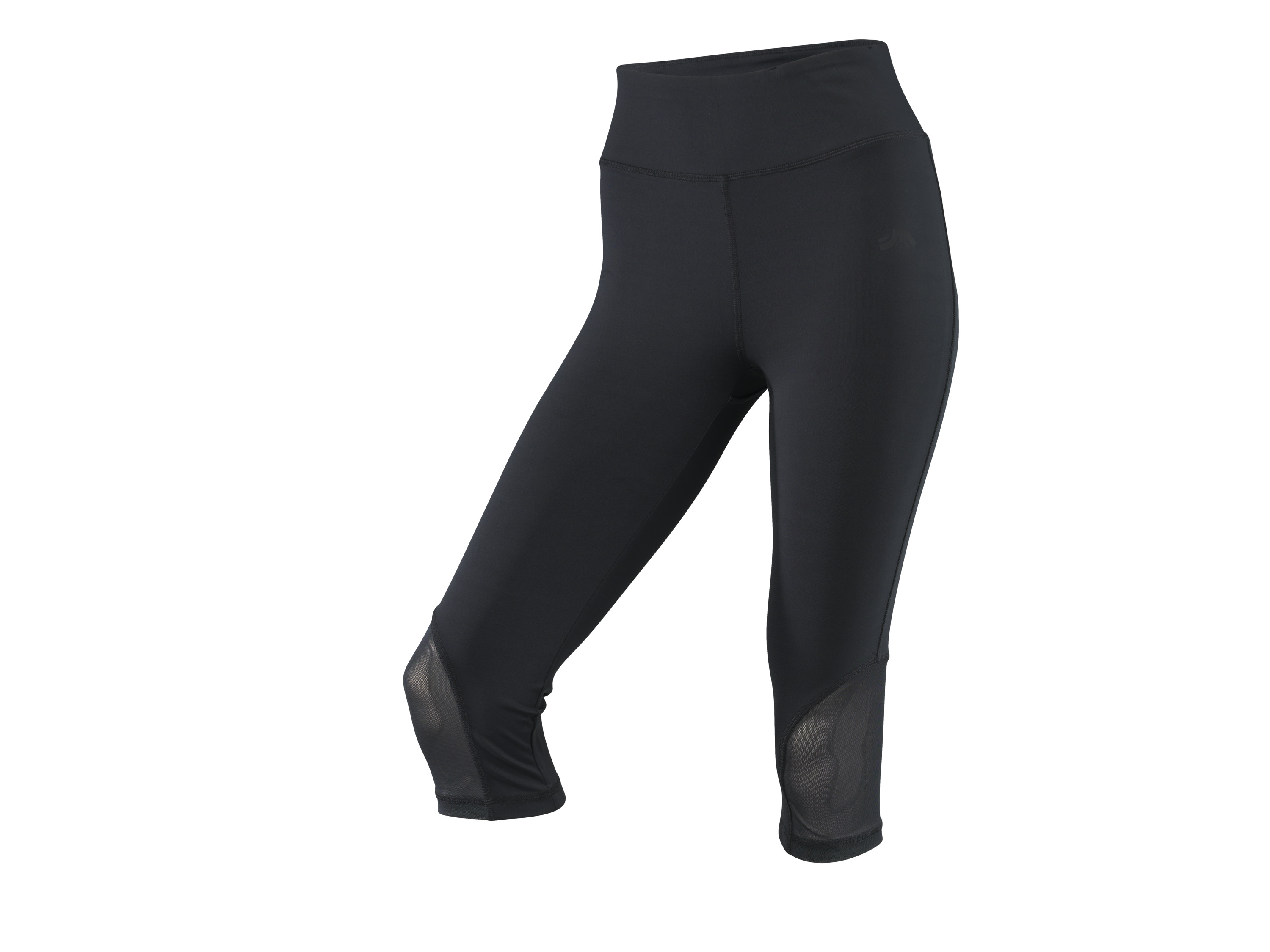 CRIVIT Legginsy sportowe damskie 3/4 (Czarny, S(36/38))