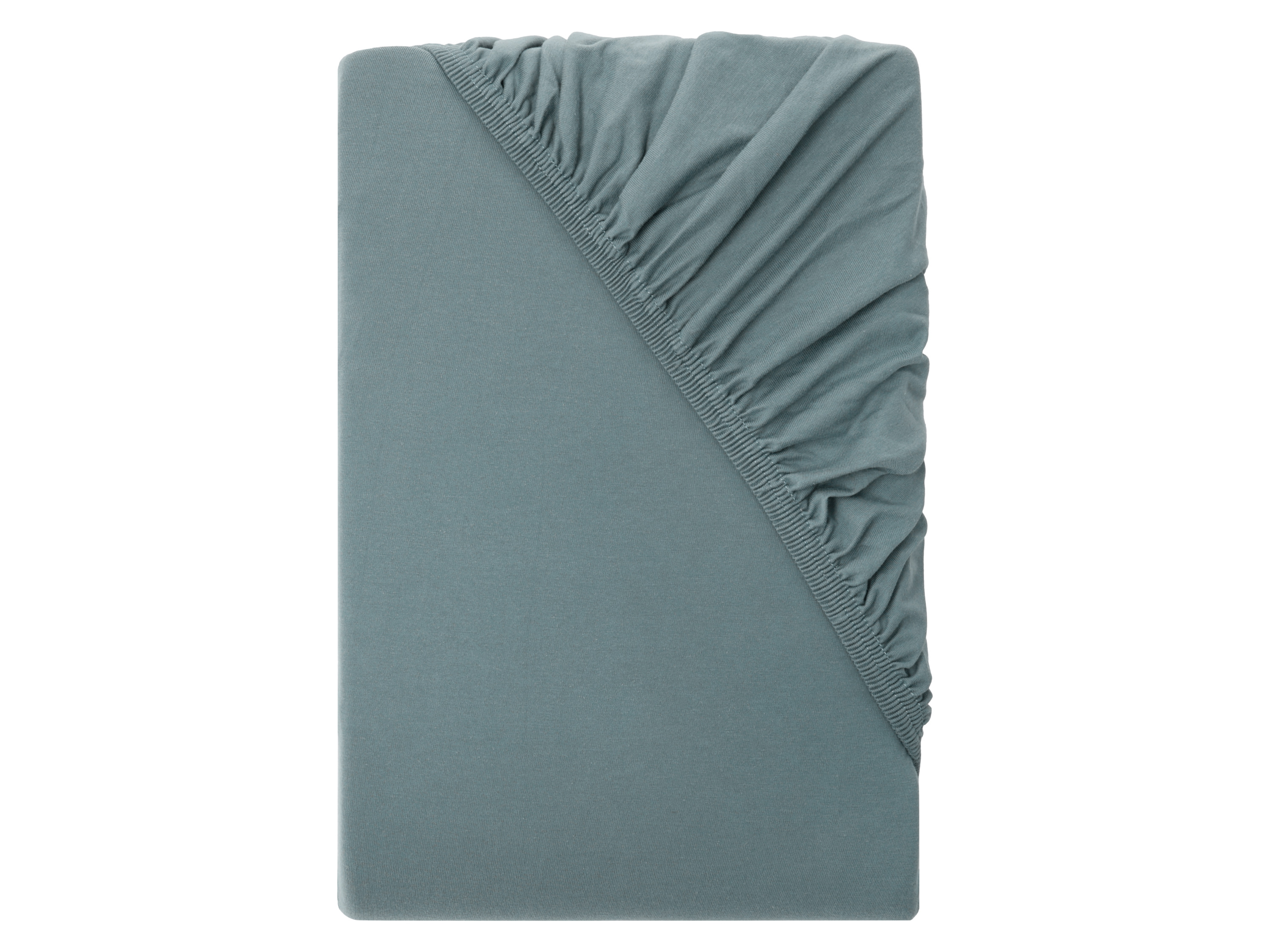 LIVARNO® Prześcieradło z dżerseju z gumką na materac typu boxspring, 140-160 x 200 cm (Ciemnozielony)
