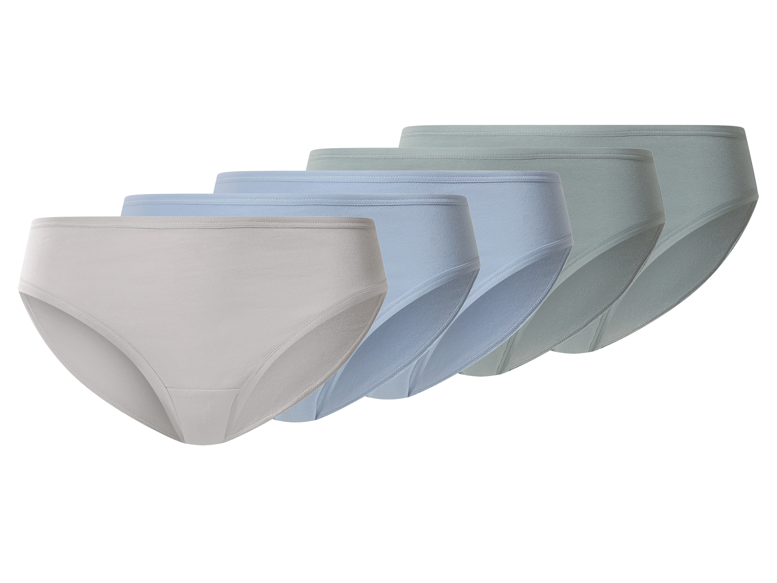 ESMARA® Figi damskie z bawełną, 5 par 