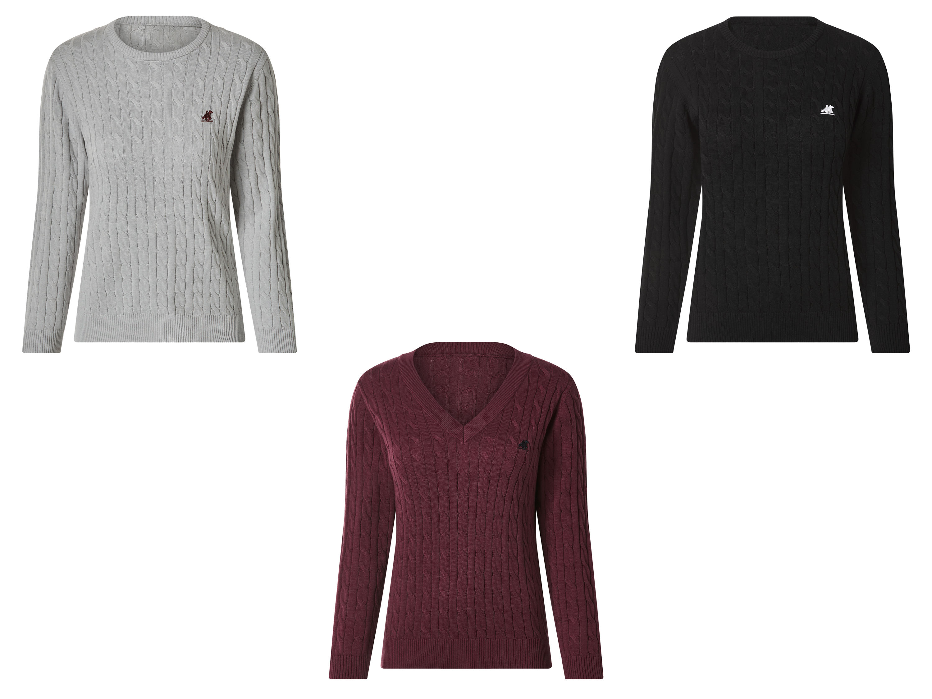 ESMARA® U.S. Grand Polo Sweter dzianinowy damski