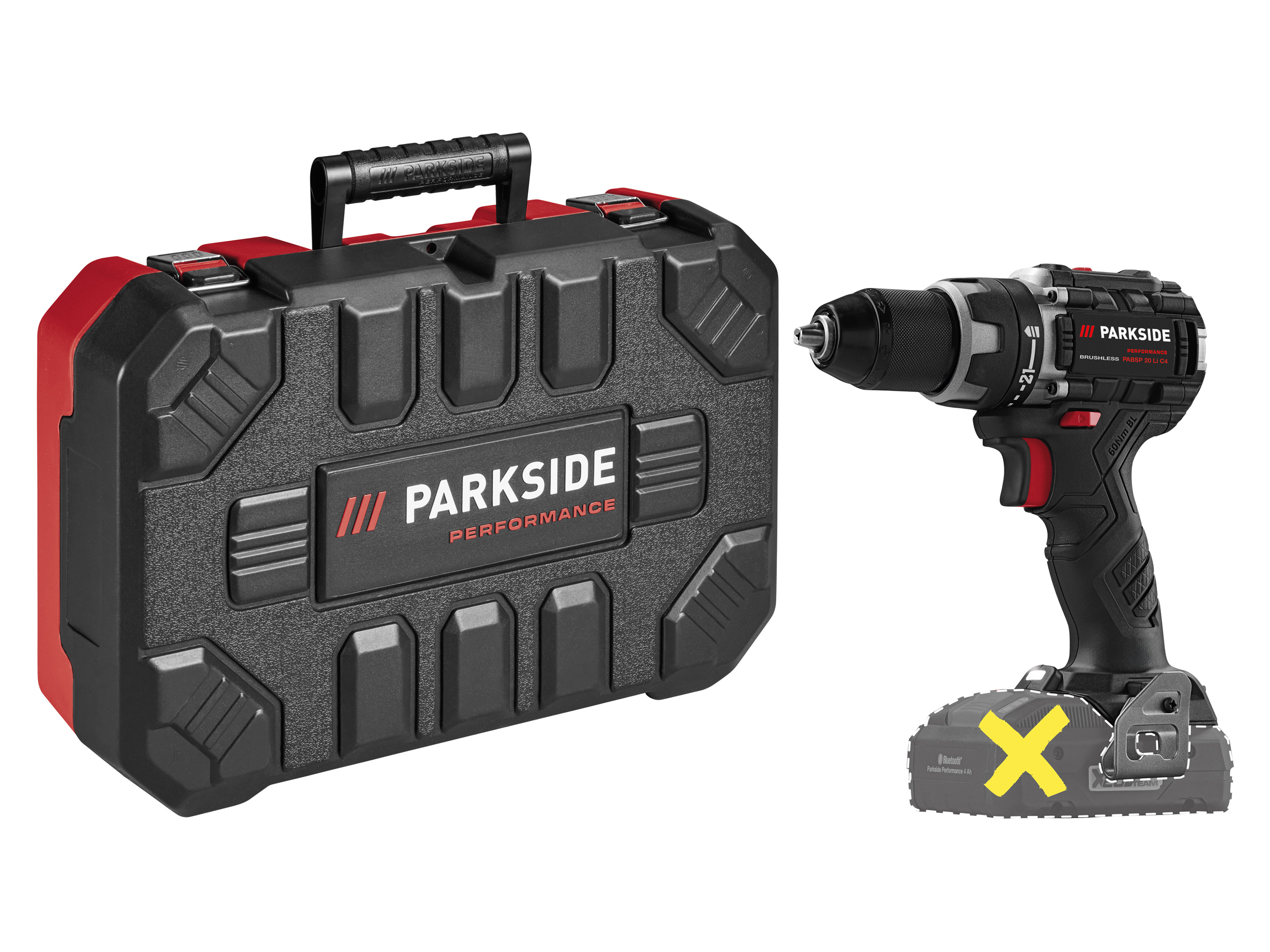 PARKSIDE PERFORMANCE® Akumulatorowa wiertarko-wkrętarka 20 V, PABSP 20 Li C4 (bez akumulatora i ładowarki)