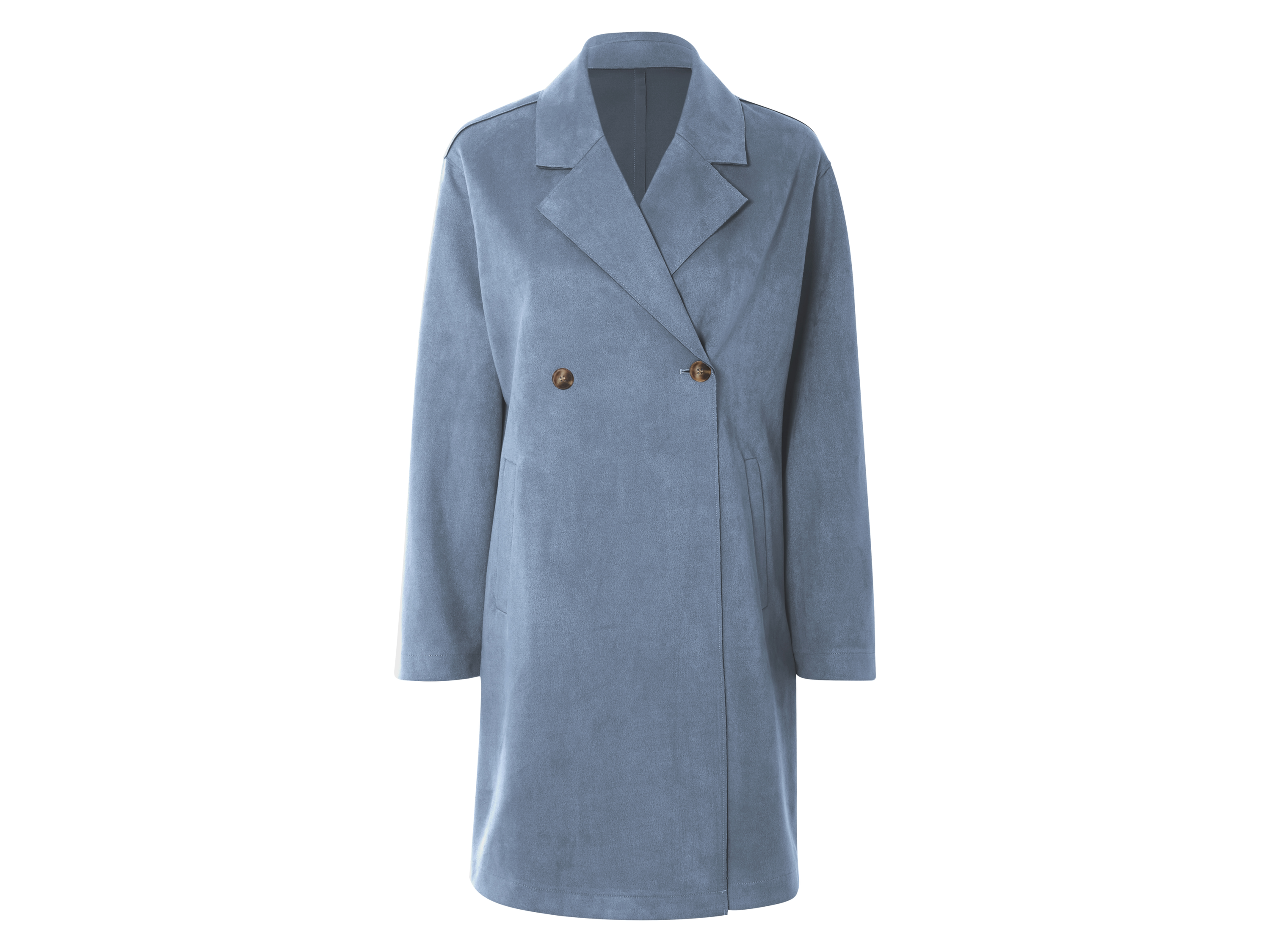ESMARA® Płaszcz damski z eleganckiego weluru 
