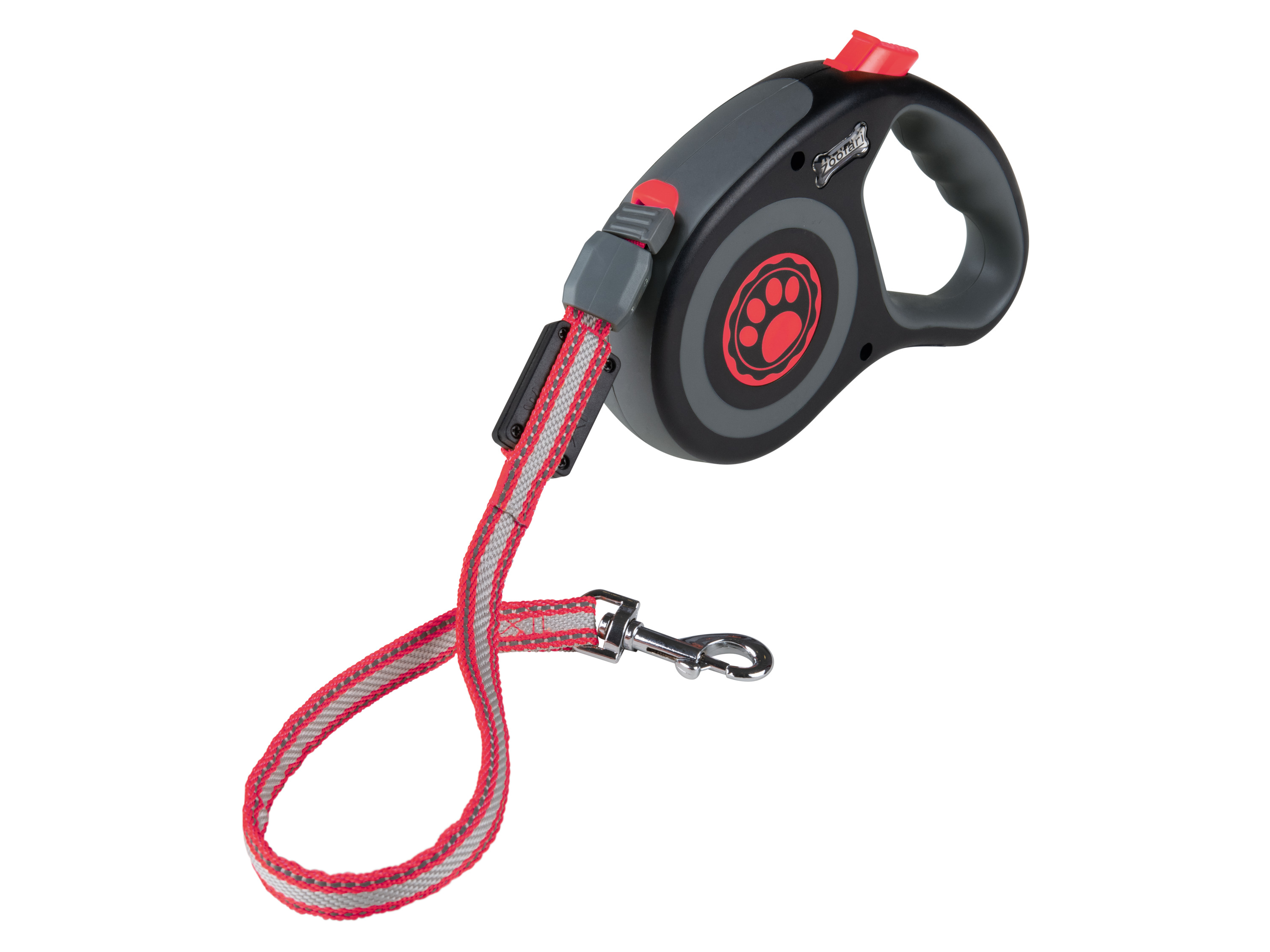 ZOOFARI® Smycz automatyczna LED (różowy, mały)
