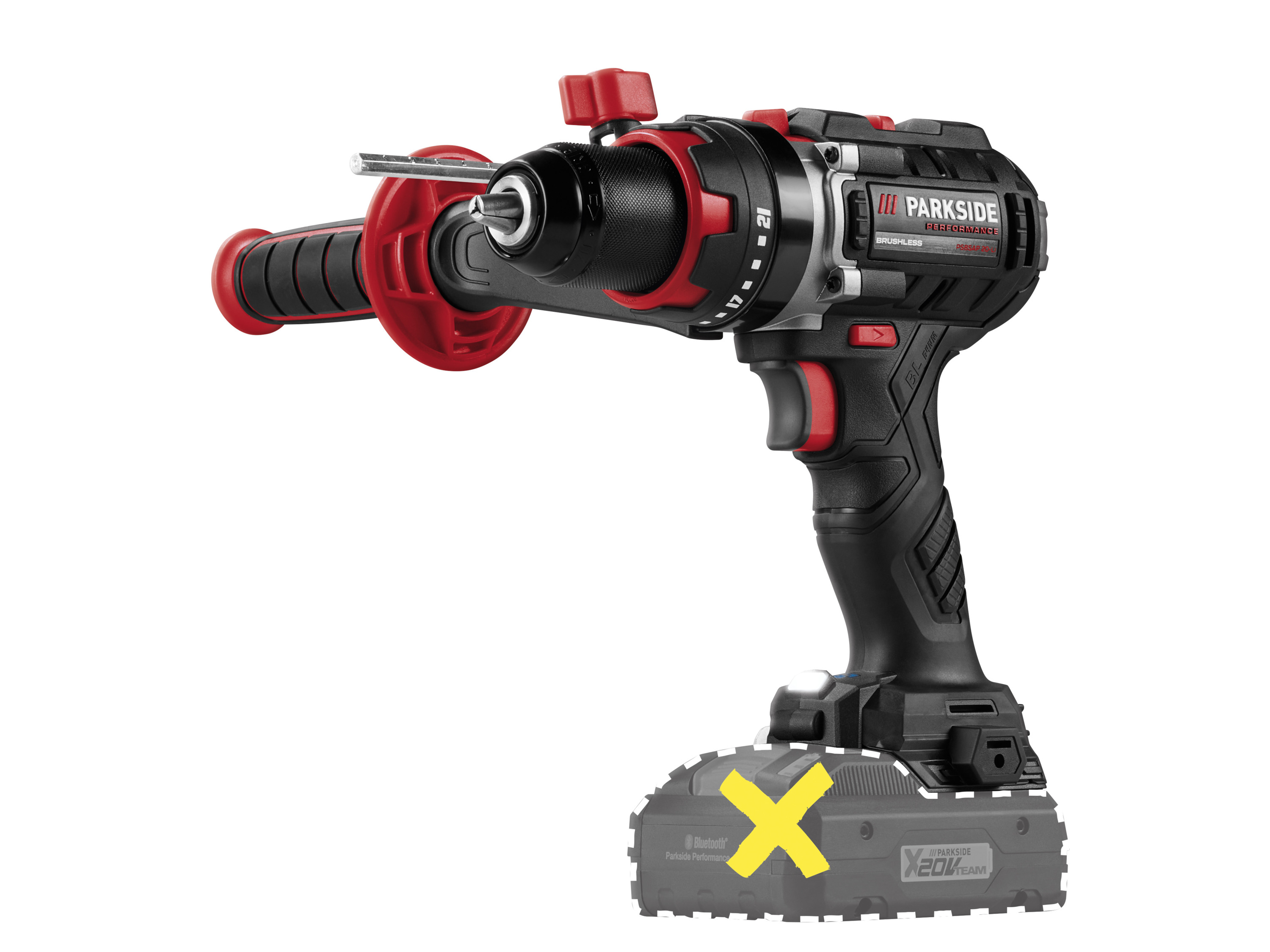 PARKSIDE PERFORMANCE® Akumulatorowa wiertarkowkrętarka udarowa 20 V, PSBSAP 20-Li C3 (bez akumulatora i ładowarki)
