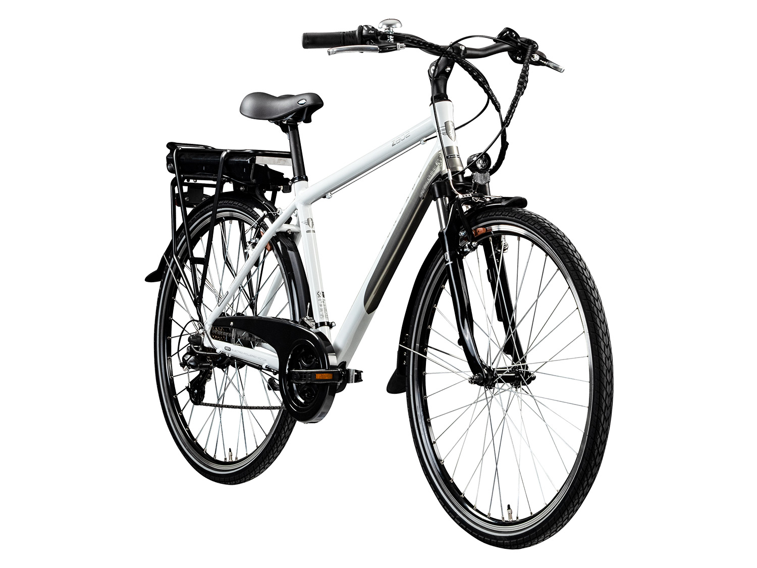 ZÜNDAPP Rower trekkingowy elektryczny »Z802 700c«, 28 cali (Męski, Białe/szare)