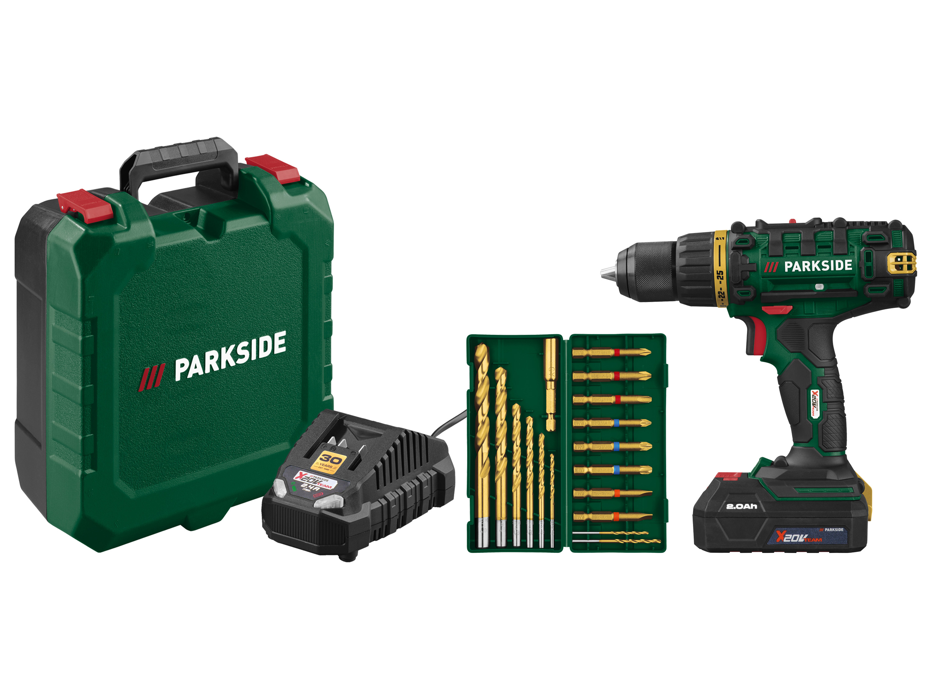 PARKSIDE® Akumulatorowa wiertarko-wkrętarka 20 V Limited Edition PABS 20-Li G8 (z akumulatorem i ładowarką)