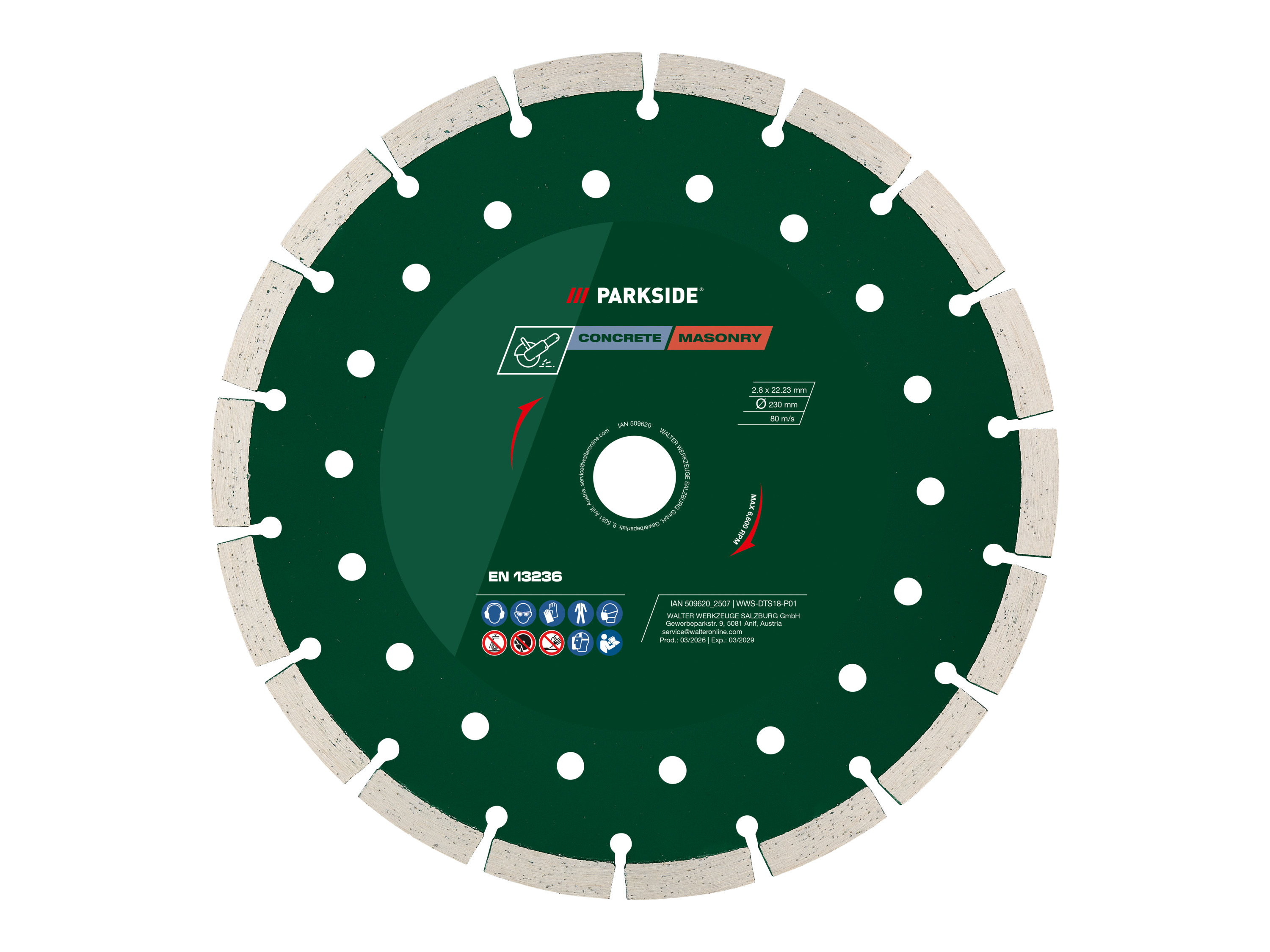 PARKSIDE® Zestaw tarcz do cięcia stali nierdzewnej (Diamentowa ściernica do cięcia)