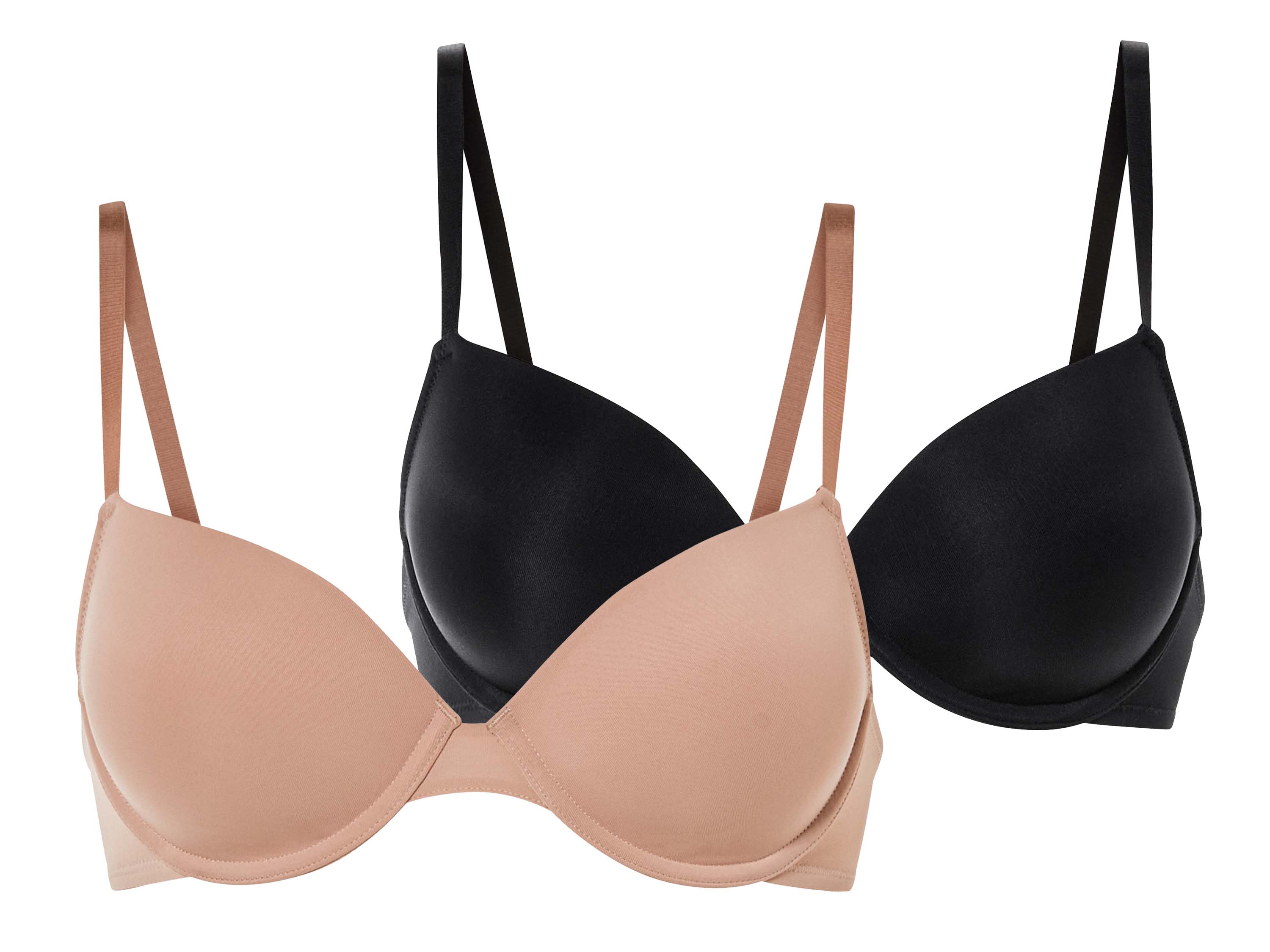 ESMARA® Biustonosz damski z fiszbinami, 2 sztuki 