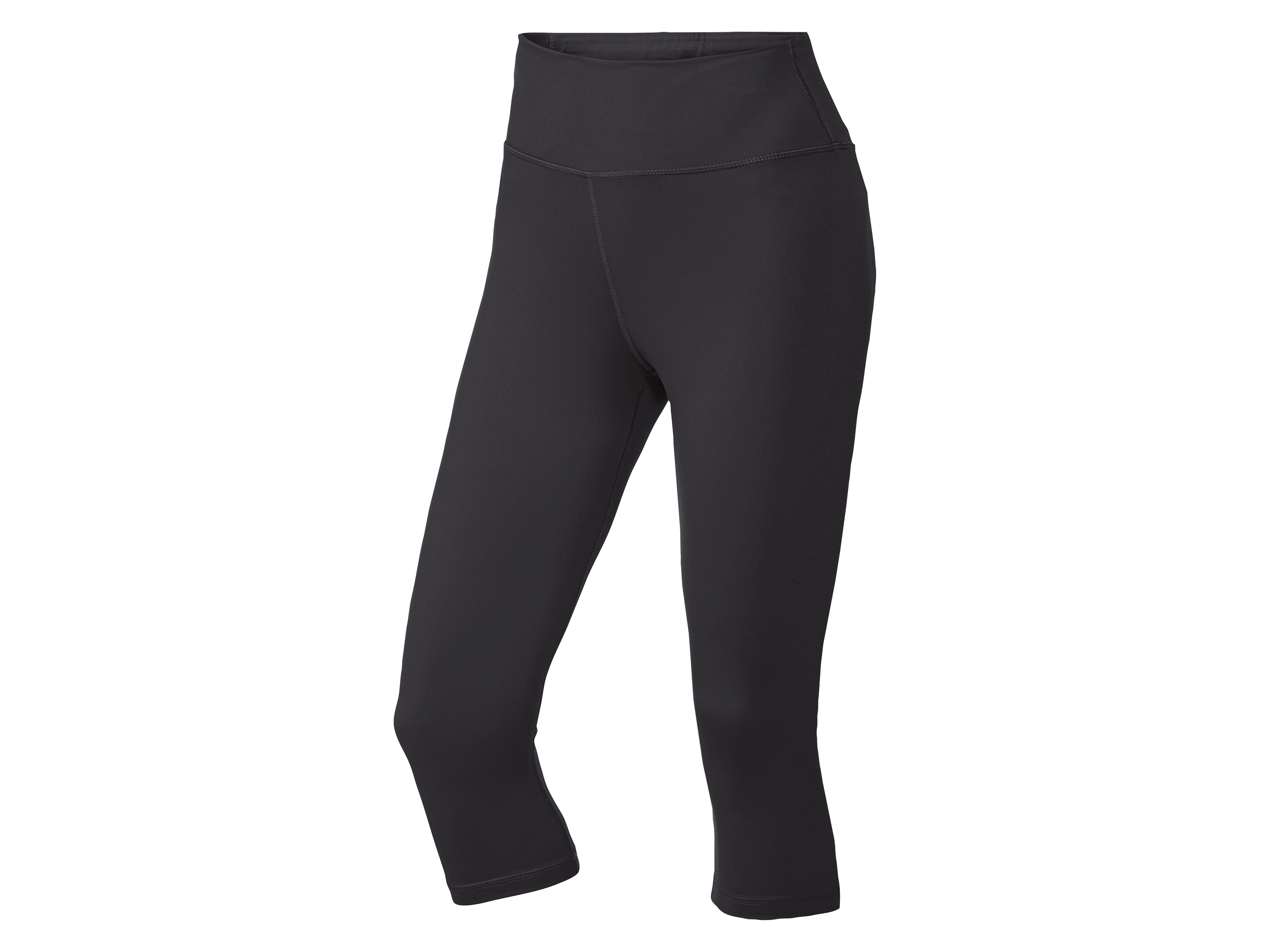 CRIVIT Spodnie funkcyjne 3/4 damskie (Czarny, S (36-38))