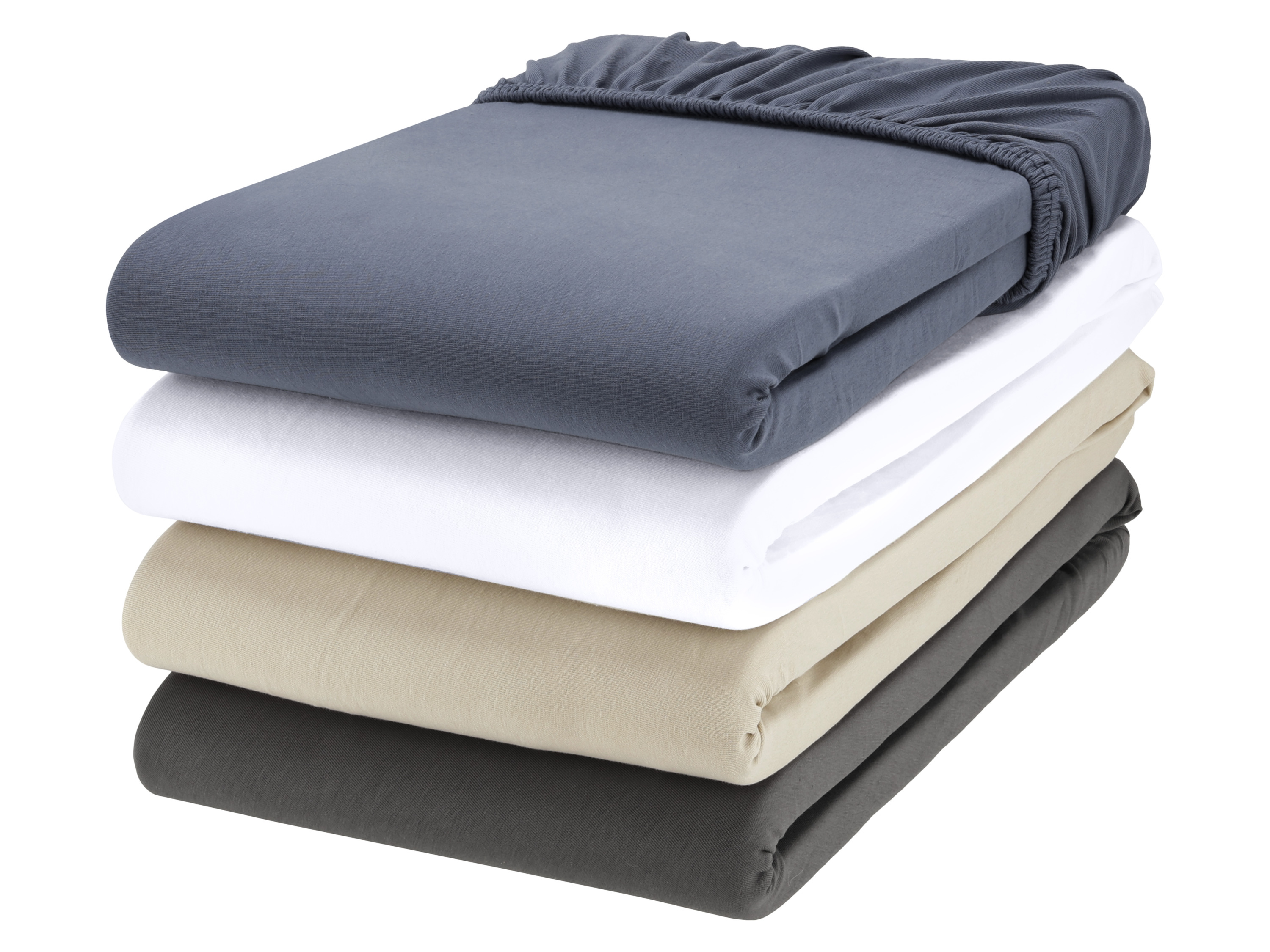 LIVARNO HOME Prześcieradło z dżerseju z gumką bi-elastic, 90-100 x 200 cm
