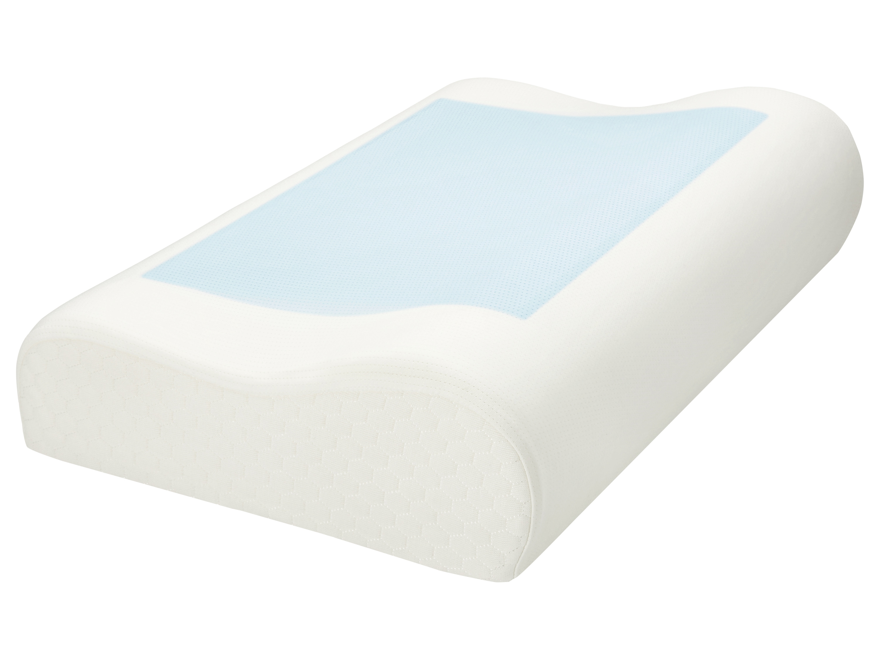 LIVARNO® Poduszka ergonomiczna pod kark z wkładką żelową, 48 x 30 x 11 cm