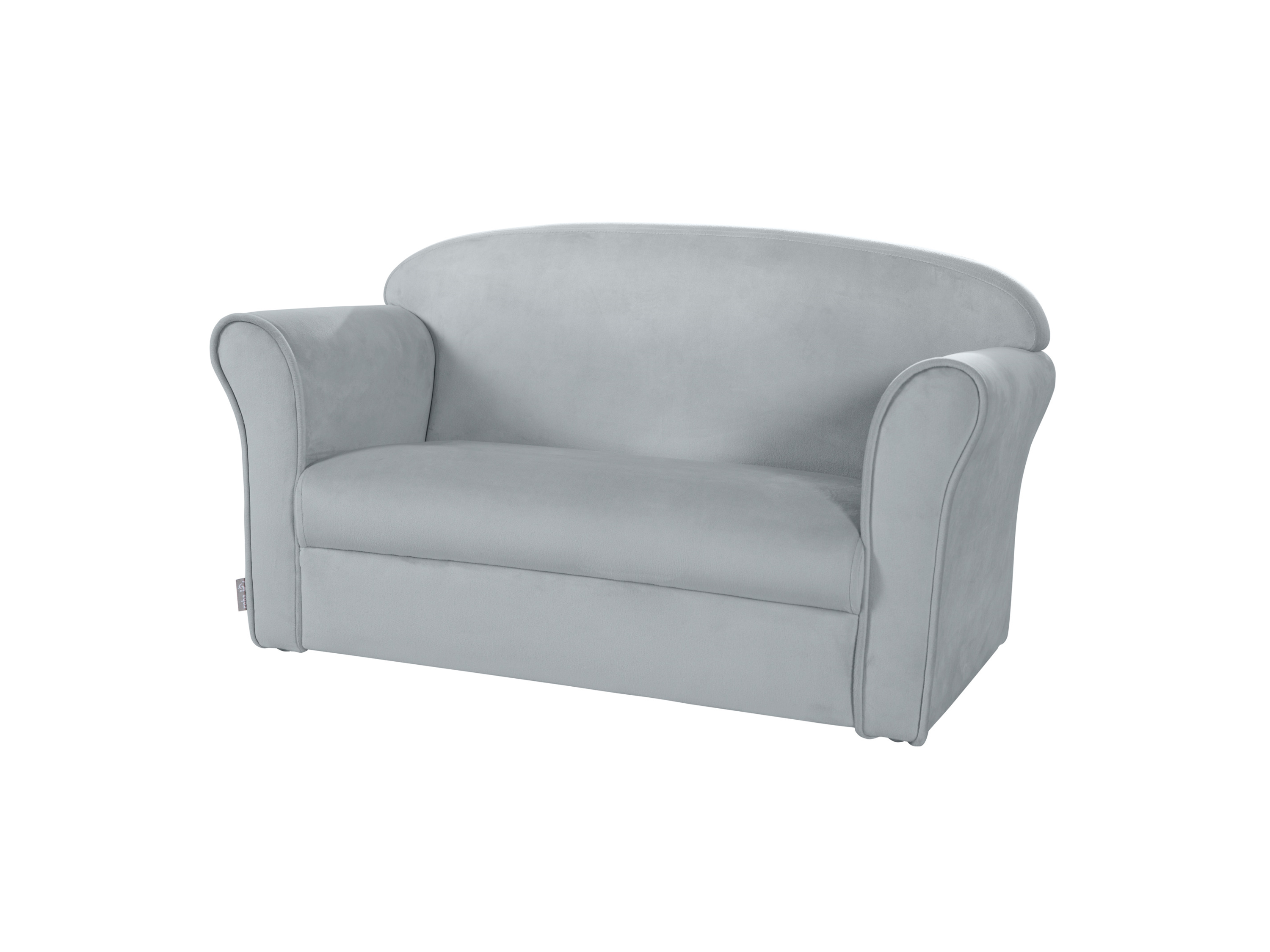 ROBA Sofa dziecięca, 2-osobowa (z podłokietnikiem, Szary)