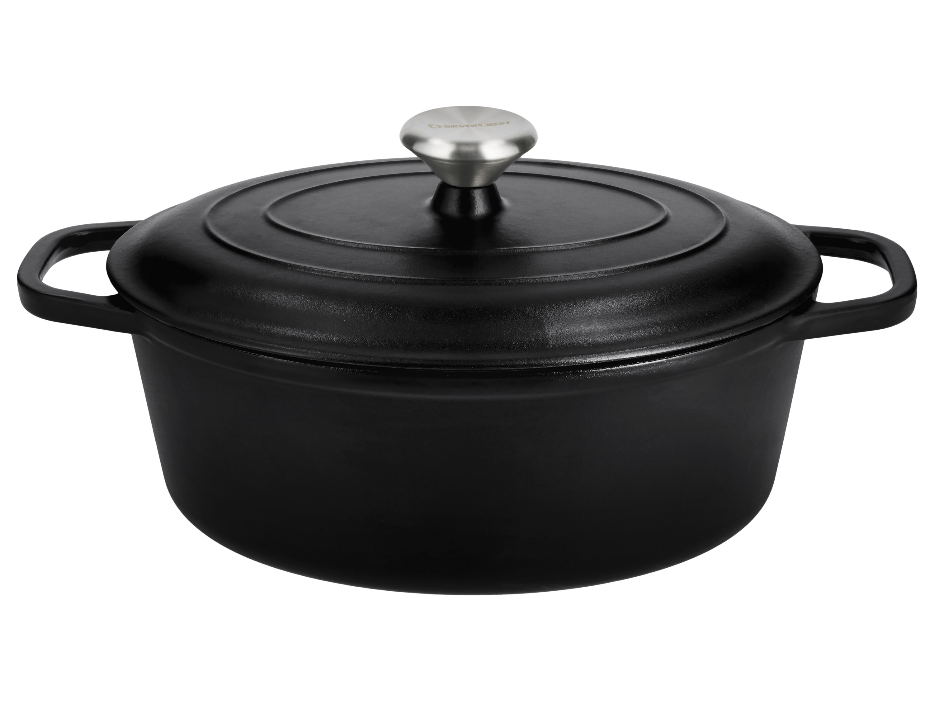 SILVERCREST® Żeliwna brytfanna Premium, Ø 29 cm (Czarny)