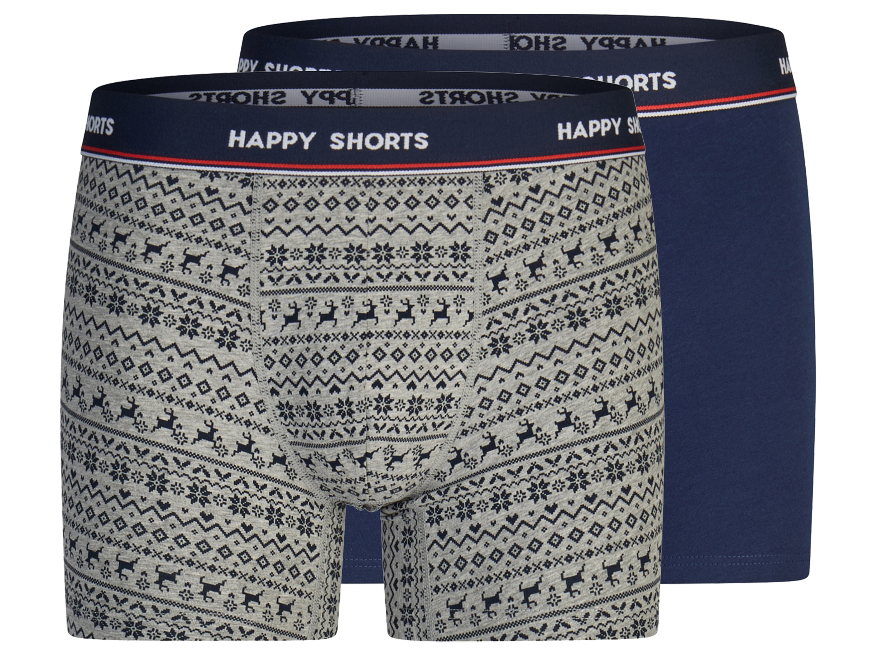 HAPPY SHORTS Bokserki męskie z bawełną, 2 pary 
