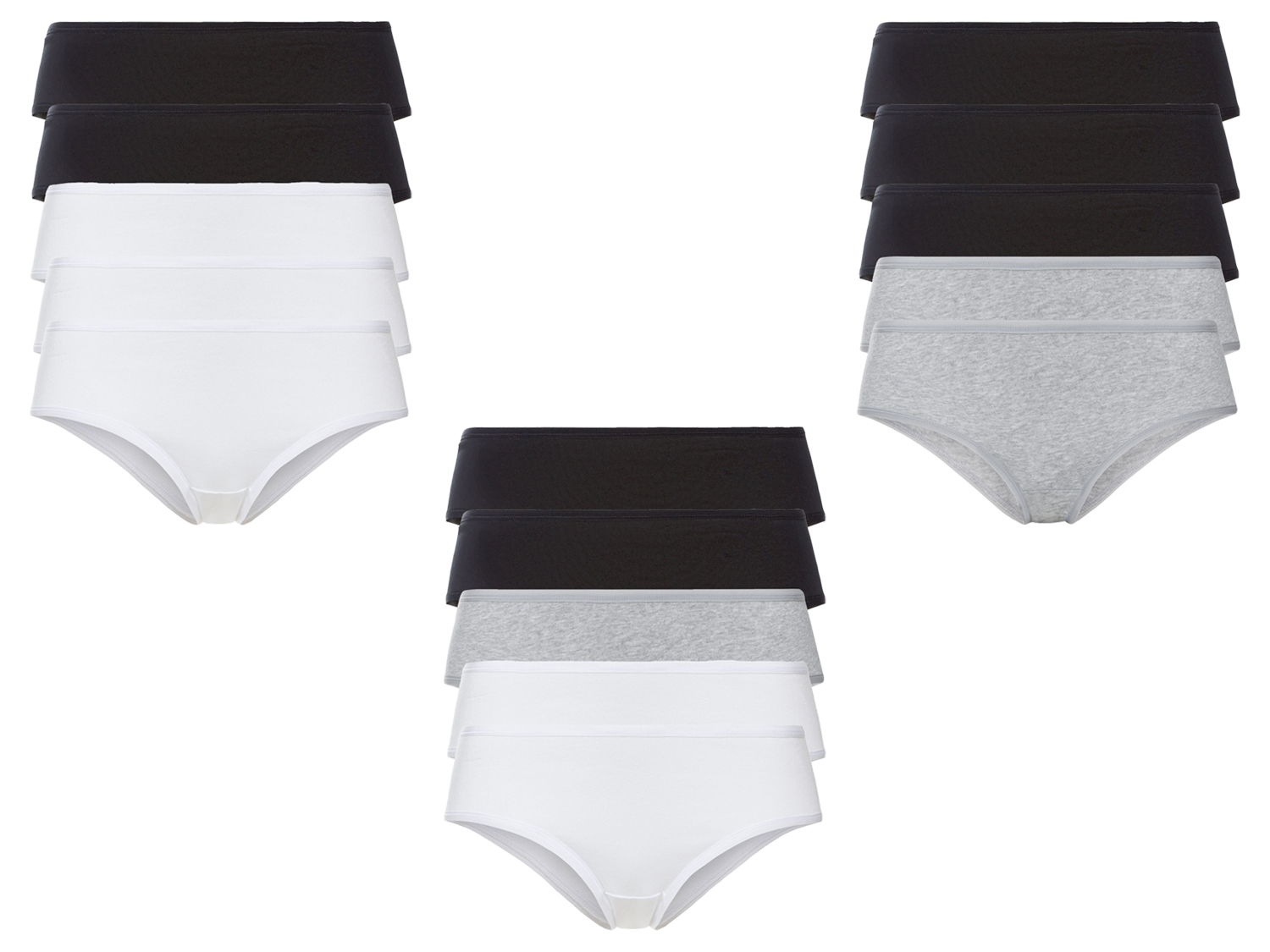 ESMARA® Hipstery damskie z bawełny, 5 par