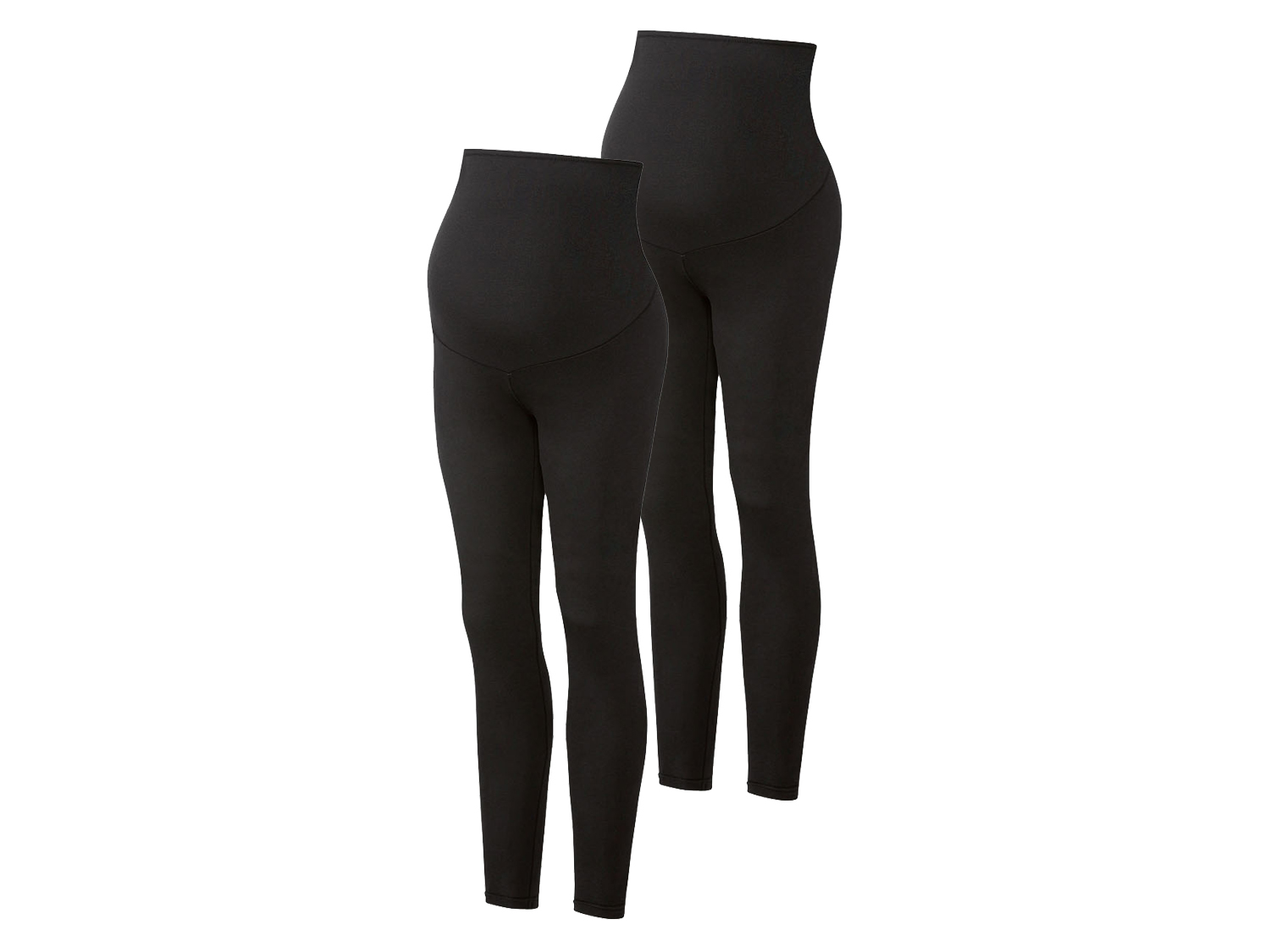 ESMARA® Legginsy ciążowe damskie z bawełną organiczną, 2 pary